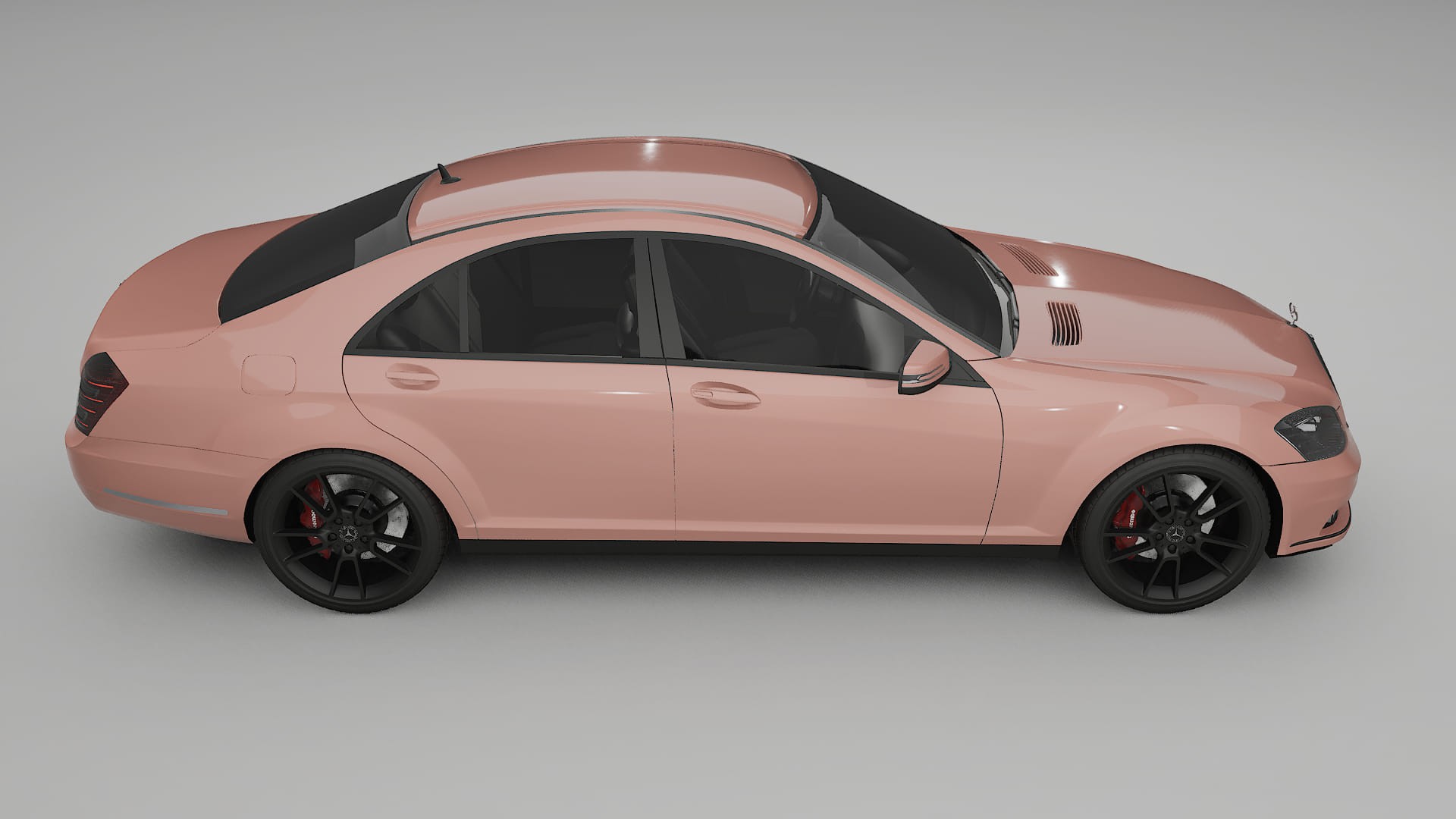 Mercedes S-class W221 facelift LCI TPU Paint Protection Film | BLUSH Color Change PPF Full Pre-Cut Kit