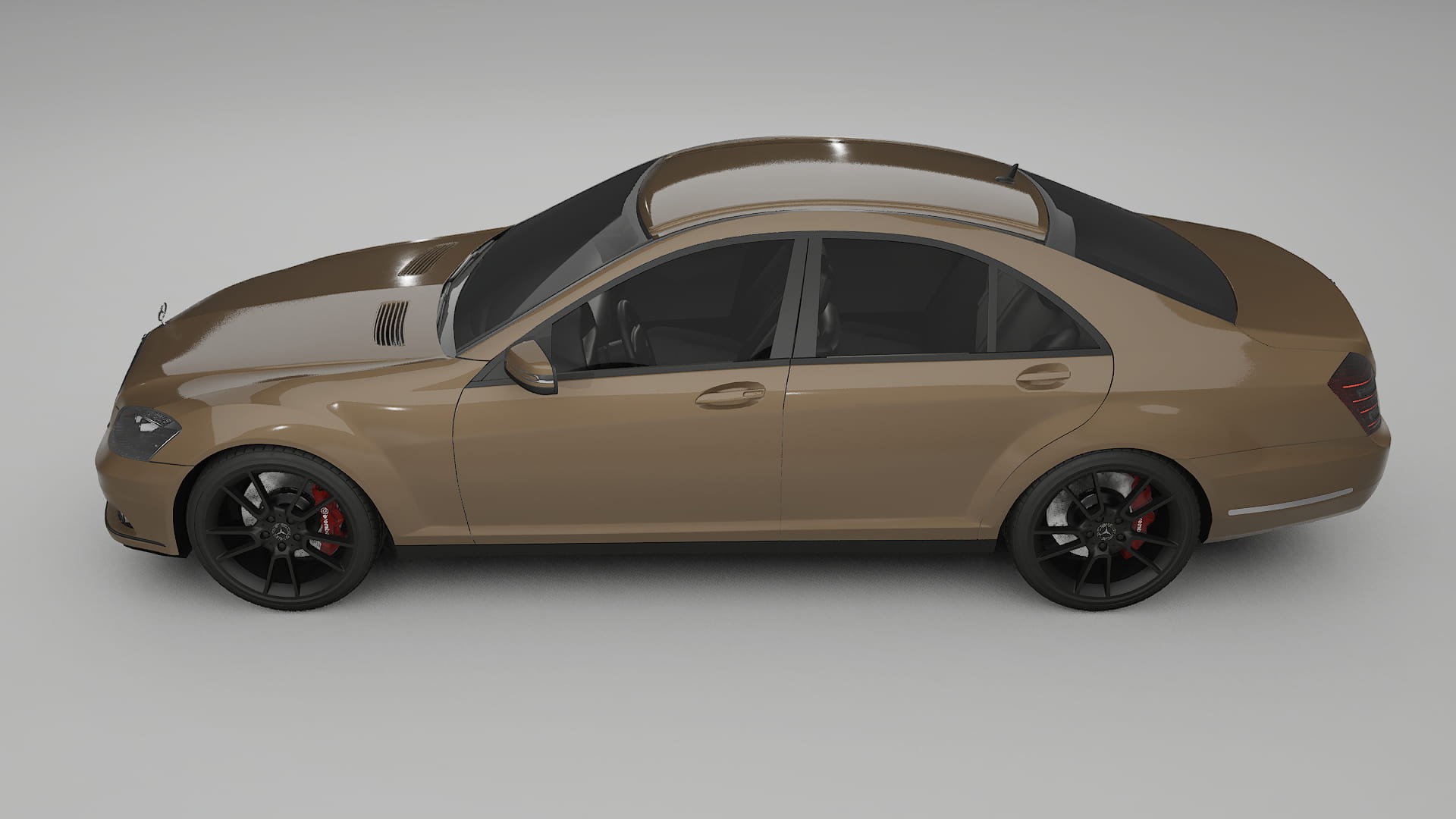 Mercedes S-class W221 facelift LCI TPU Paint Protection Film | SAHARA Color Change PPF Full Pre-Cut Kit