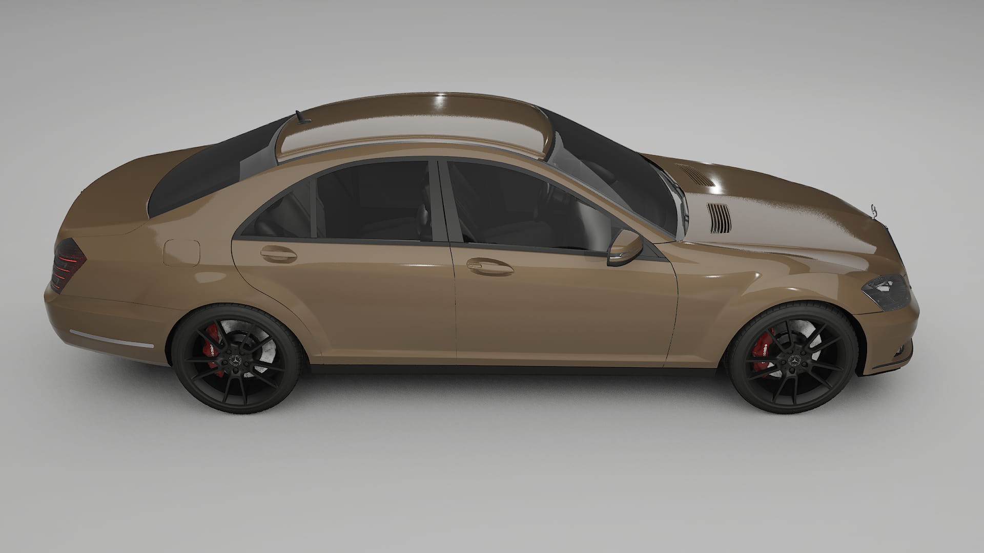 Mercedes S-class W221 facelift LCI TPU Paint Protection Film | SAHARA Color Change PPF Full Pre-Cut Kit