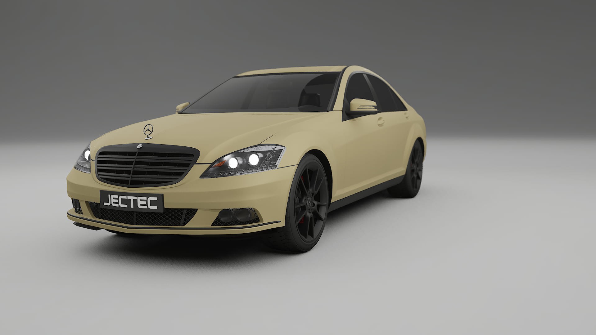 Mercedes S-class W221 facelift LCI TPU Paint Protection Film | SAND Color Change PPF Full Pre-Cut Kit