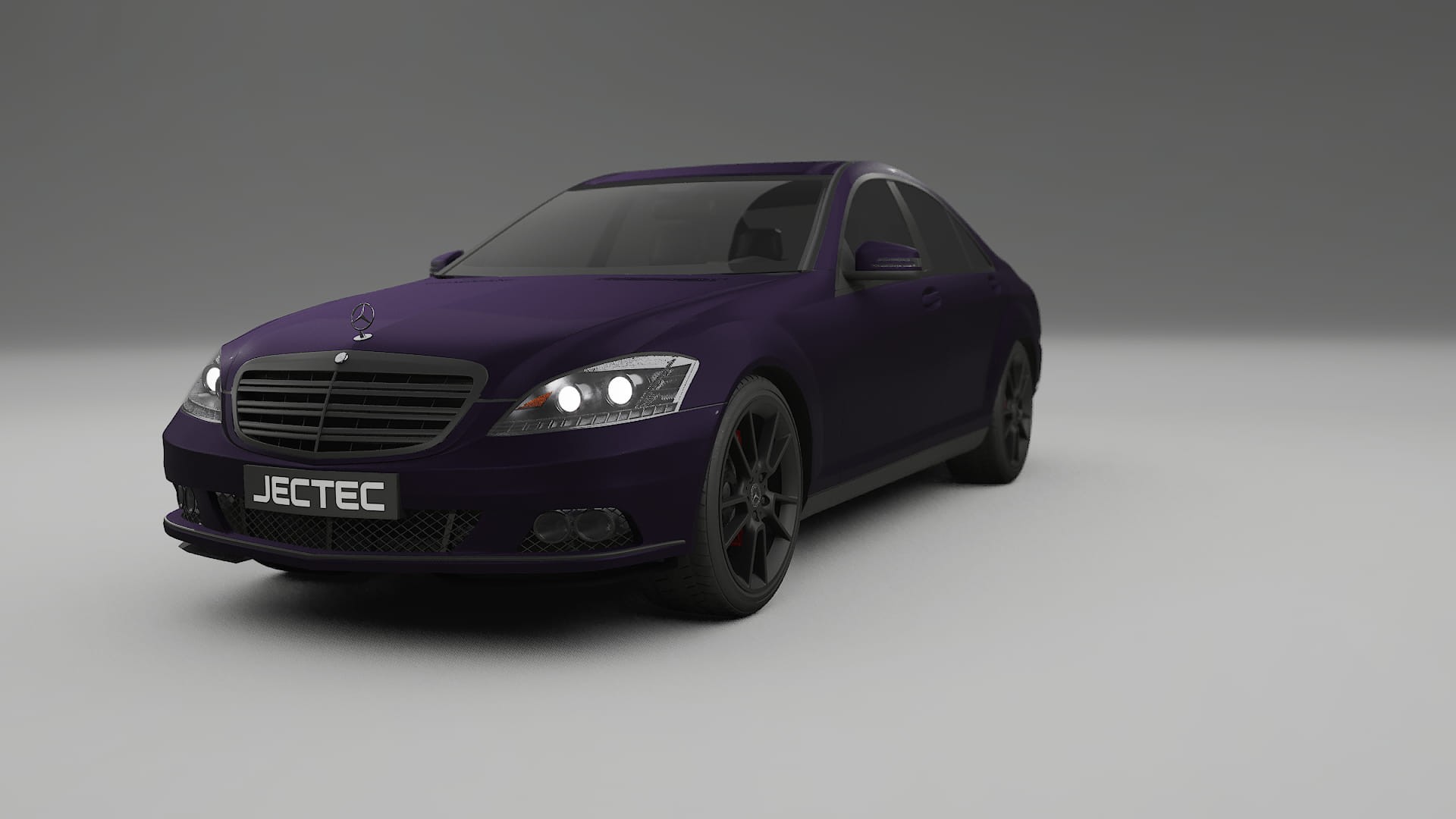 Mercedes S-class W221 facelift LCI TPU Paint Protection Film | VIOLET Color Change PPF Full Pre-Cut Kit