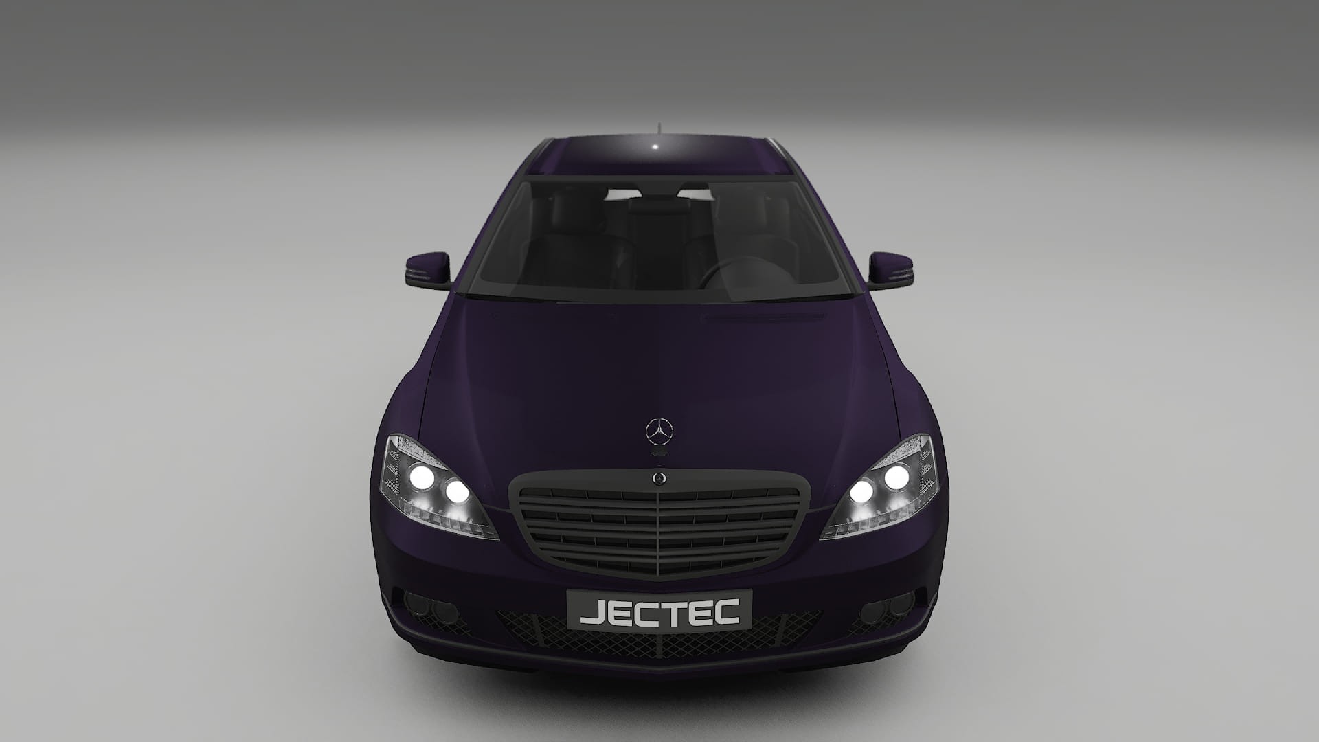 Mercedes S-class W221 facelift LCI TPU Paint Protection Film | VIOLET Color Change PPF Full Pre-Cut Kit