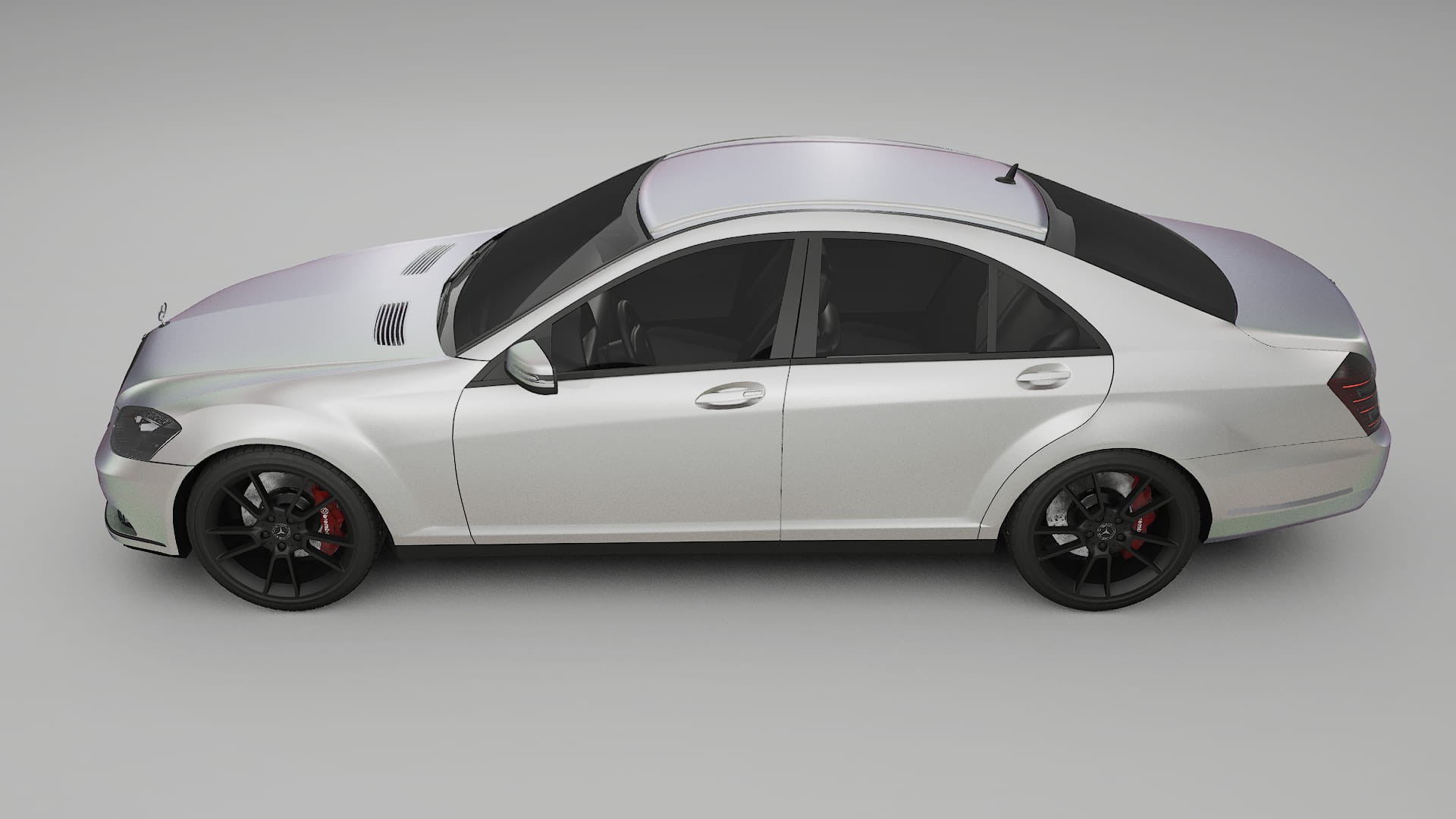 Mercedes S-class W221 facelift LCI TPU Paint Protection Film | NEBULA Color Change PPF Full Pre-Cut Kit