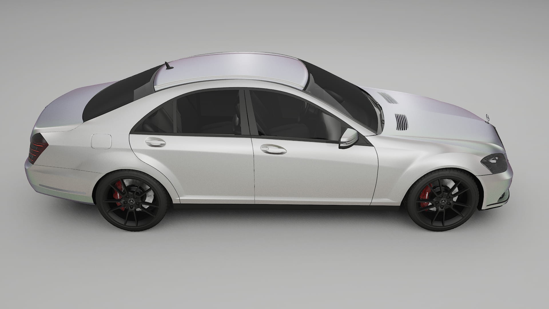 Mercedes S-class W221 facelift LCI TPU Paint Protection Film | NEBULA Color Change PPF Full Pre-Cut Kit