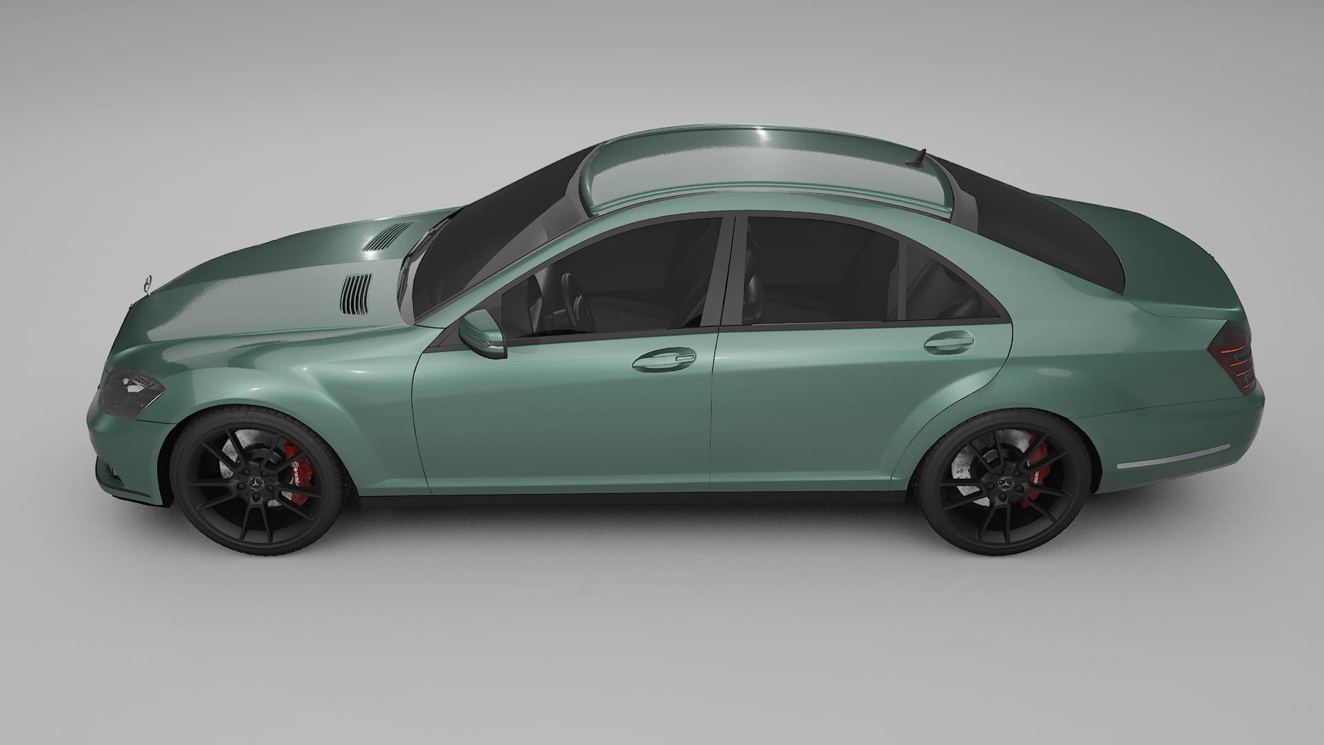 Mercedes S-class W221 facelift LCI TPU Paint Protection Film | EVERGREEN Color Change PPF Full Pre-Cut Kit