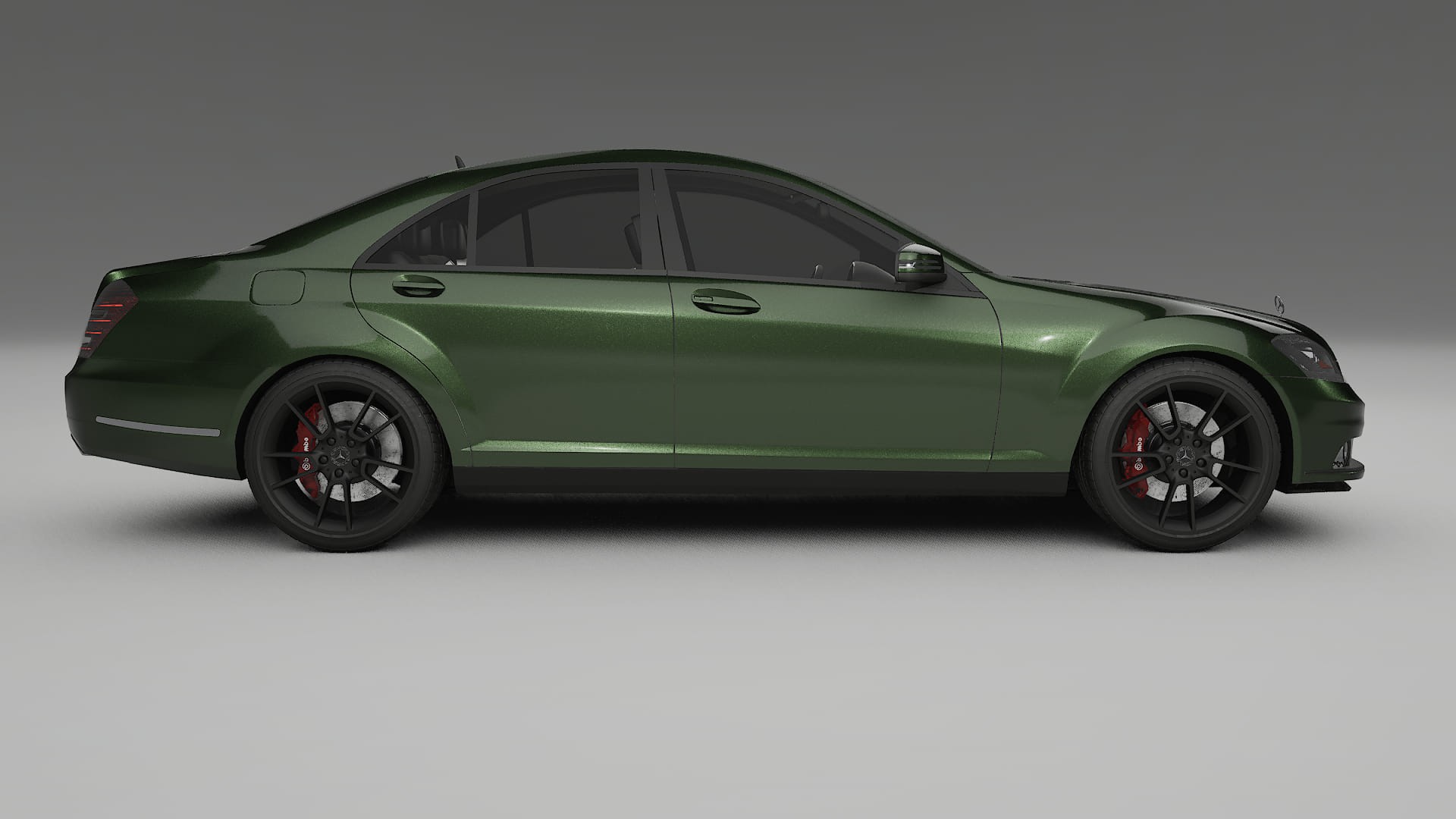 Mercedes S-class W221 facelift LCI TPU Paint Protection Film | LAGOON Color Change PPF Full Pre-Cut Kit