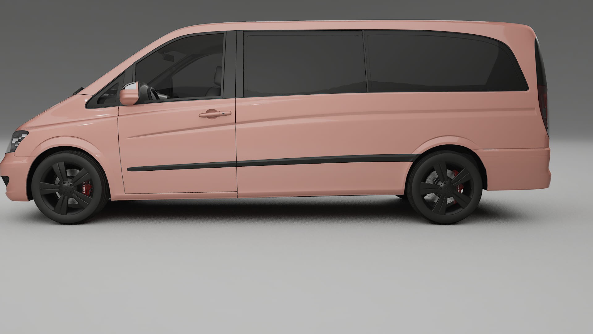 Mercedes Viano Extralong W439 Facelift LCI TPU Paint Protection Film | BLUSH Color Change PPF Full Pre-Cut Kit 2