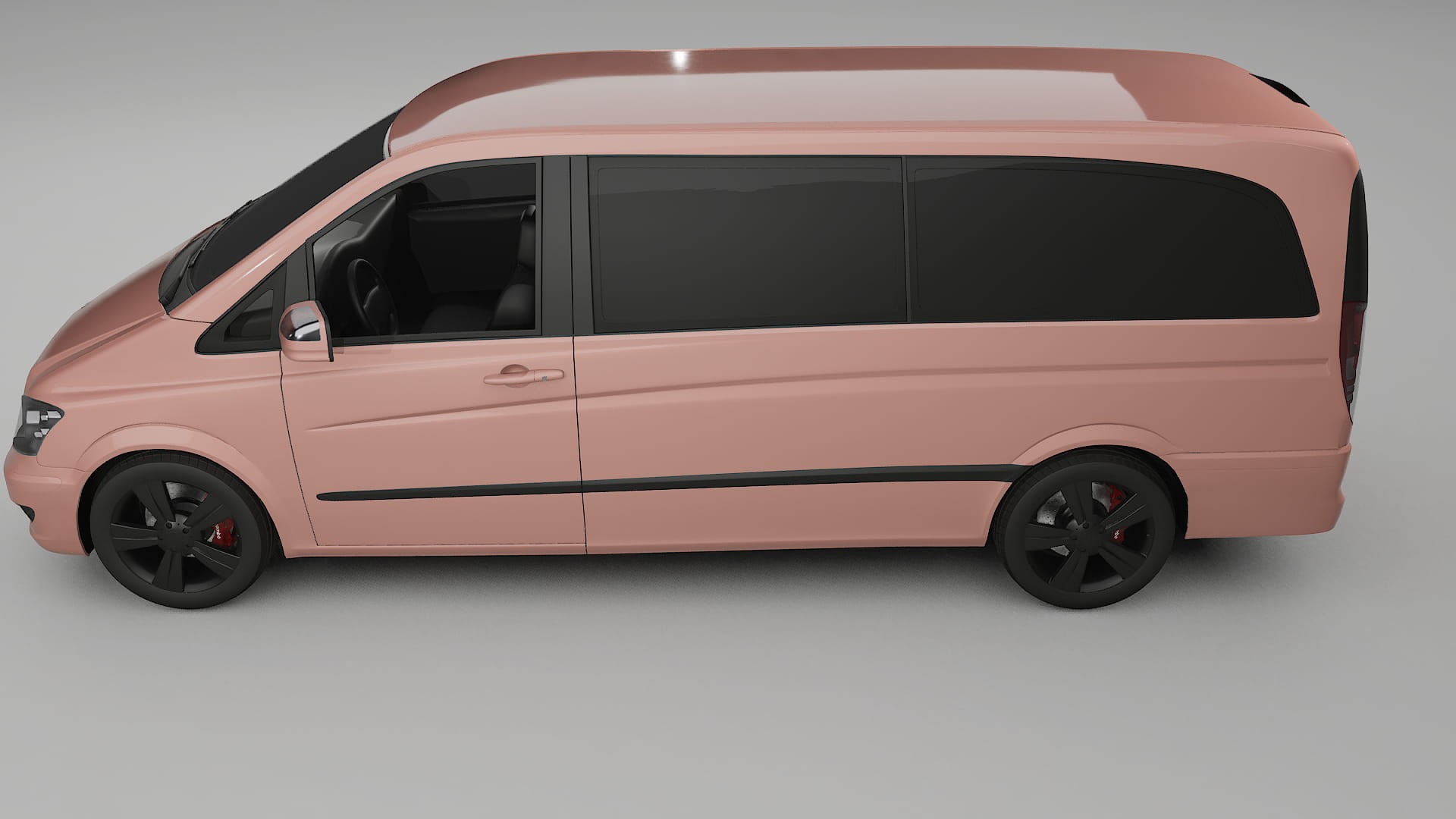 Mercedes Viano Extralong W439 Facelift LCI TPU Paint Protection Film | BLUSH Color Change PPF Full Pre-Cut Kit