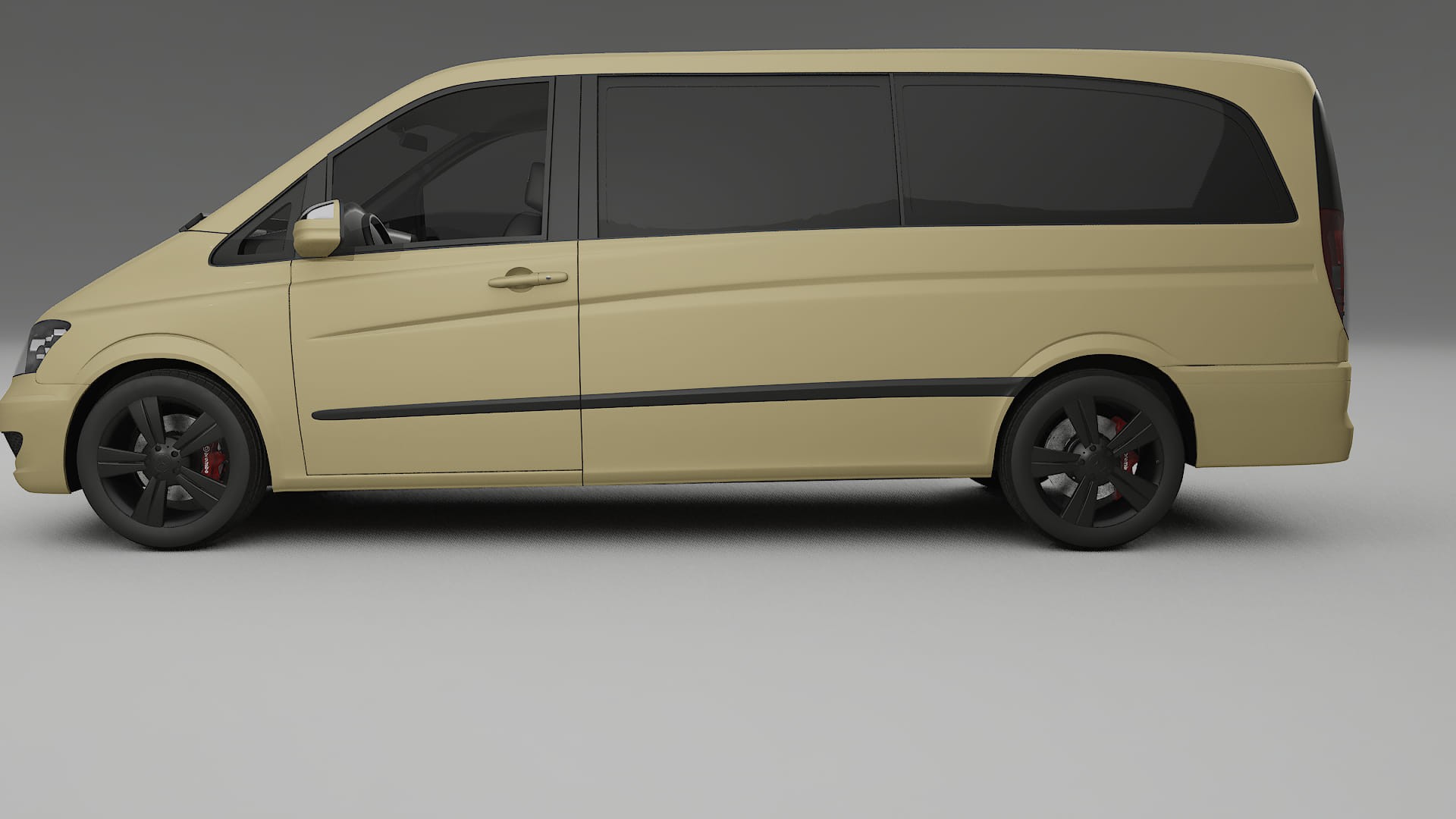 Mercedes Viano Extralong W439 Facelift LCI TPU Paint Protection Film | SAND Color Change PPF Full Pre-Cut Kit 2