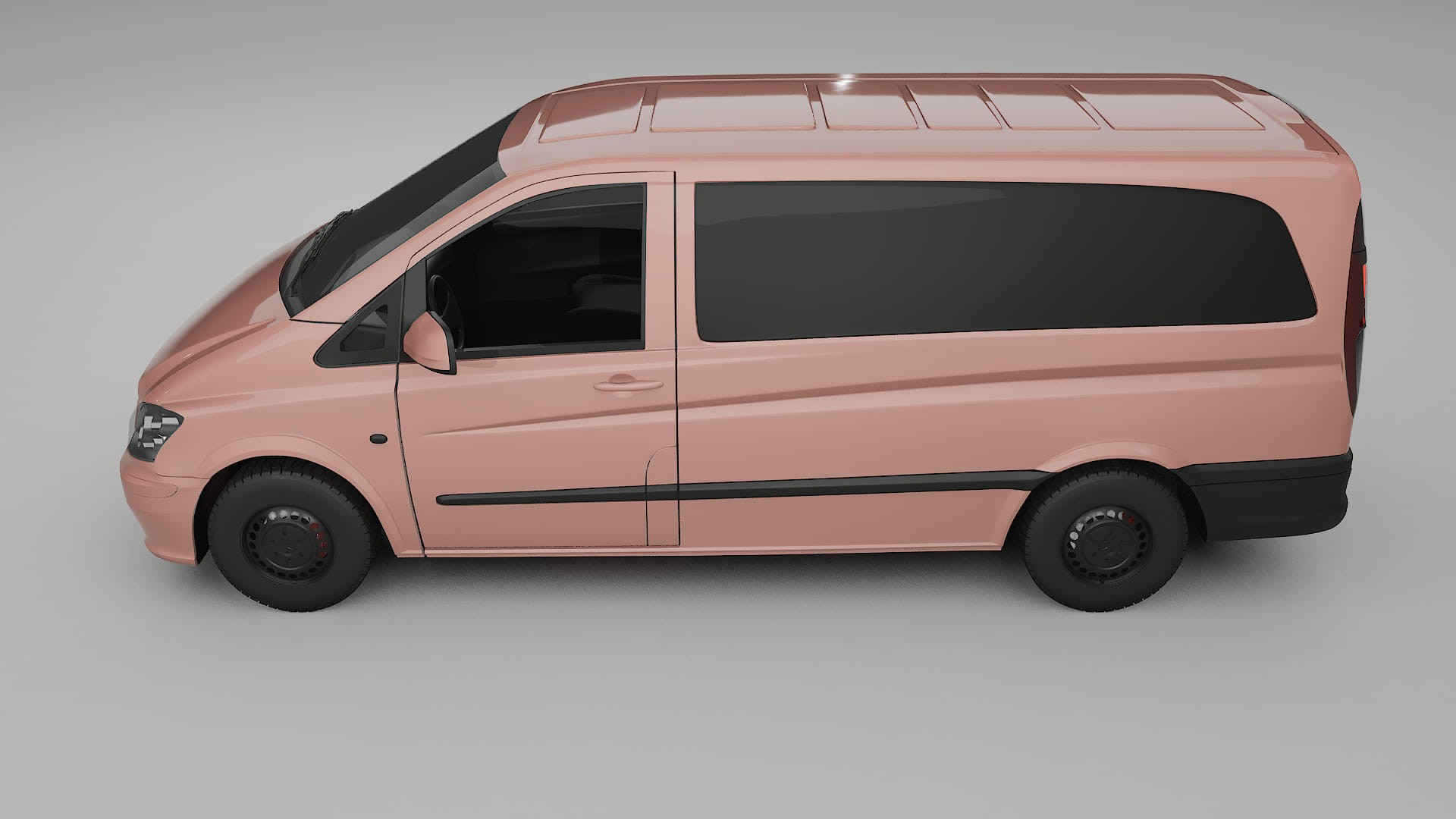 Mercedes Vito Short W639 facelift LCI TPU Paint Protection Film | BLUSH Color Change PPF Full Pre-Cut Kit