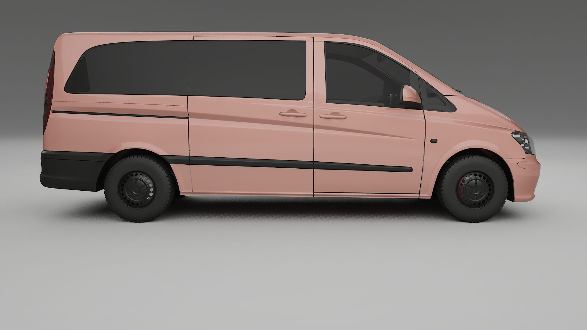 Mercedes Vito Short W639 facelift LCI TPU Paint Protection Film | BLUSH Color Change PPF Full Pre-Cut Kit
