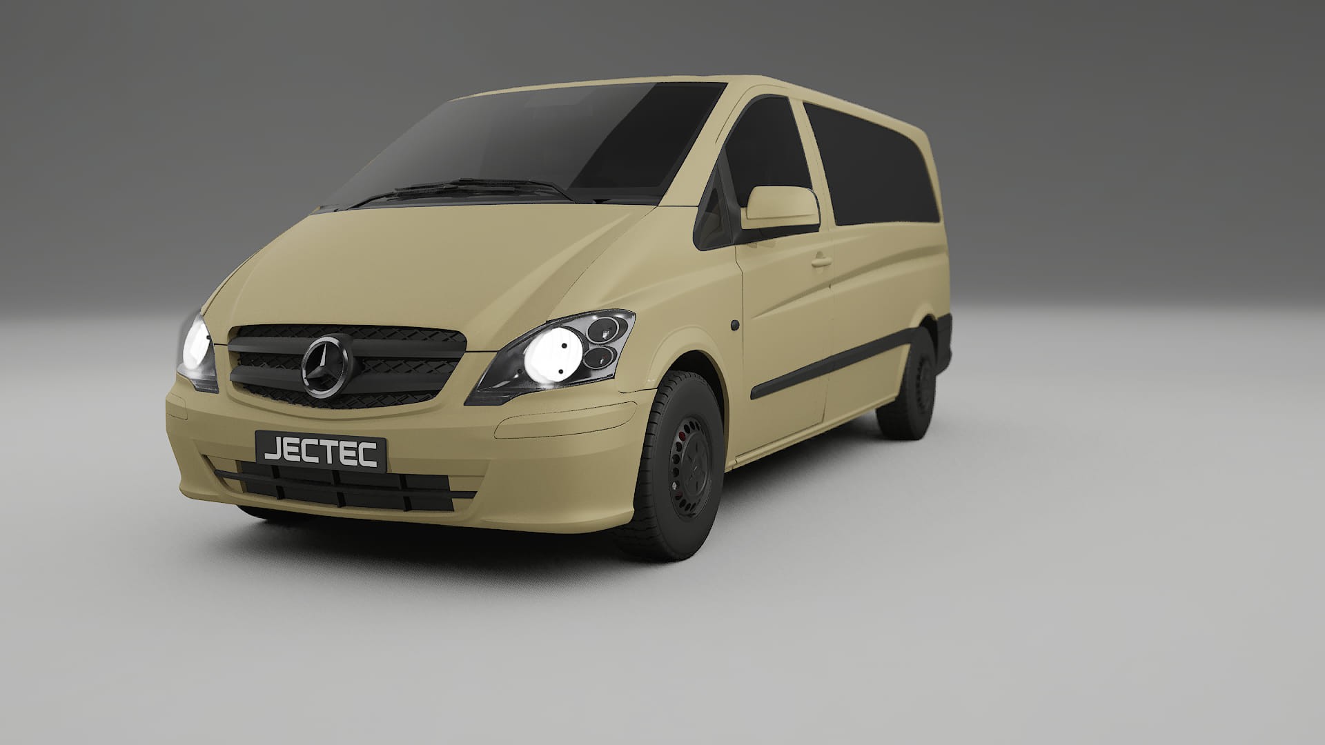 Mercedes Vito Short W639 facelift LCI TPU Paint Protection Film | SAND Color Change PPF Full Pre-Cut Kit