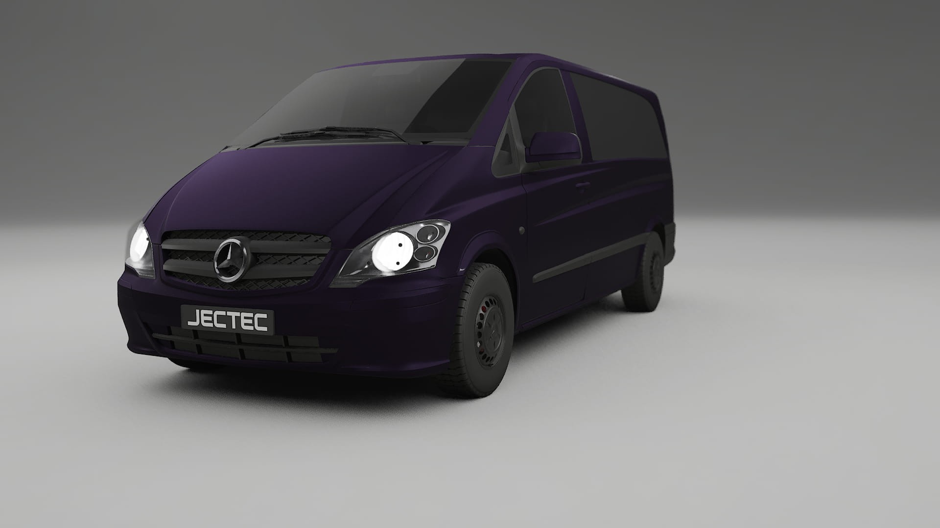 Mercedes Vito Short W639 facelift LCI TPU Paint Protection Film | VIOLET Color Change PPF Full Pre-Cut Kit