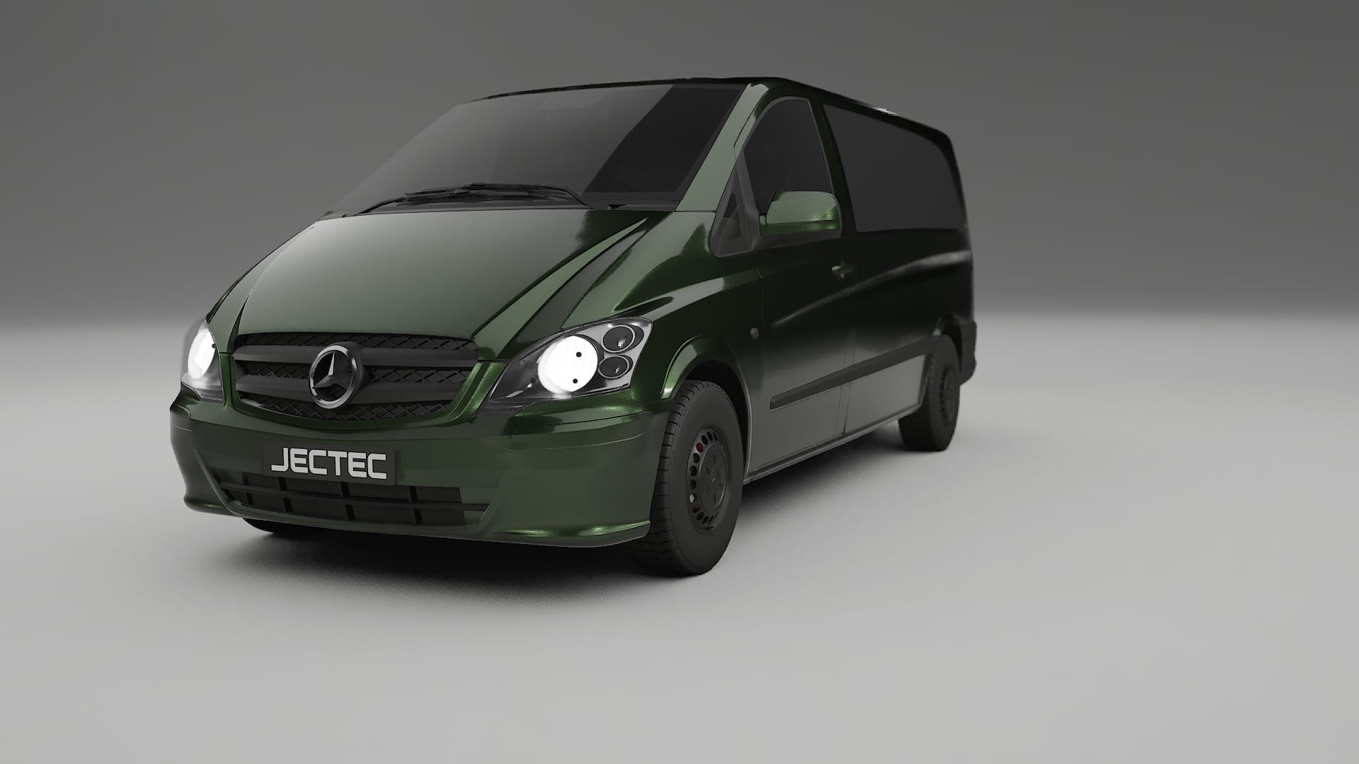 Mercedes Vito Short W639 facelift LCI TPU Paint Protection Film | LAGOON Color Change PPF Full Pre-Cut Kit