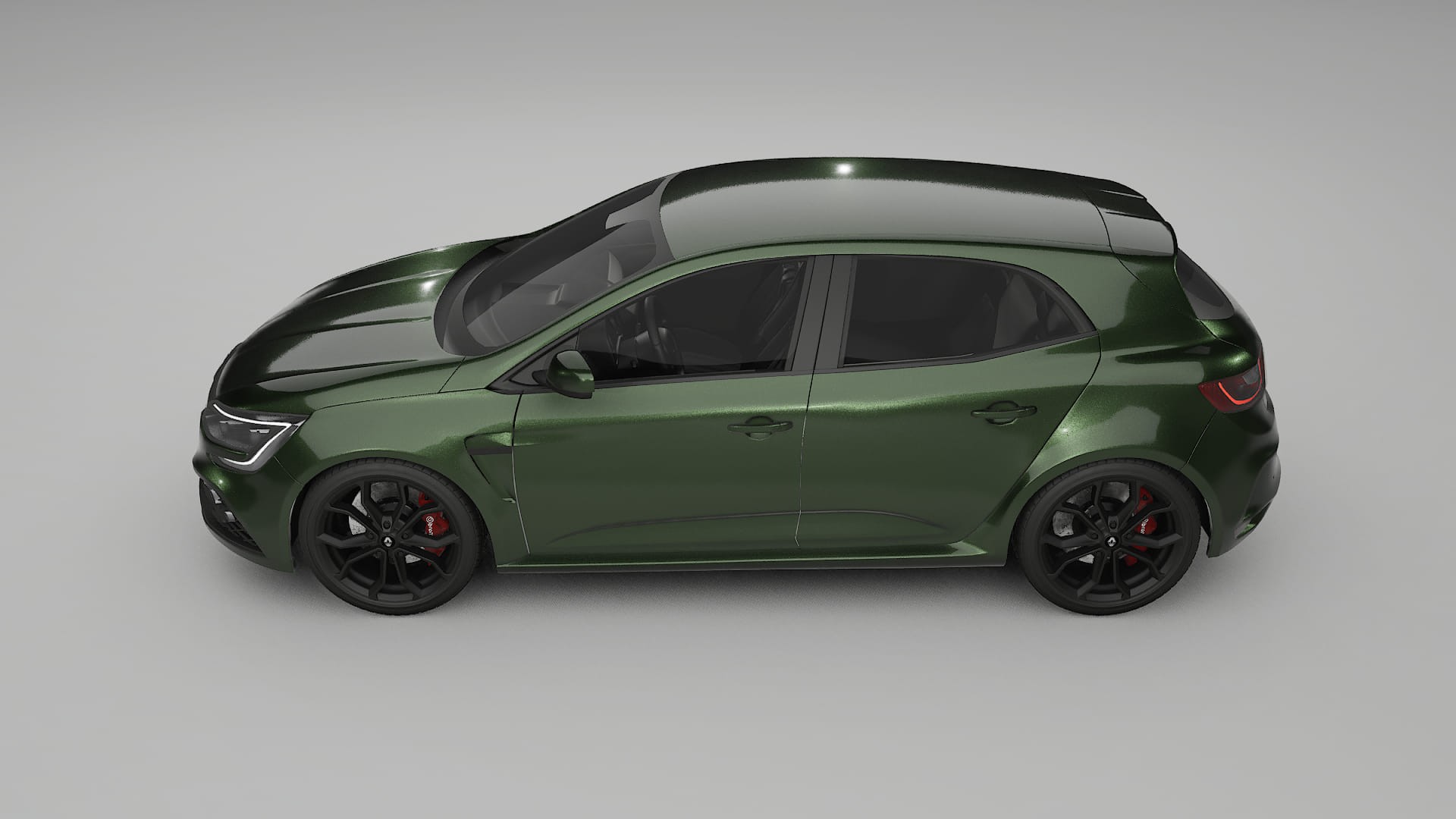 Renault Megane RS IV TPU Paint Protection Film | LAGOON Color Change PPF Full Pre-Cut Kit