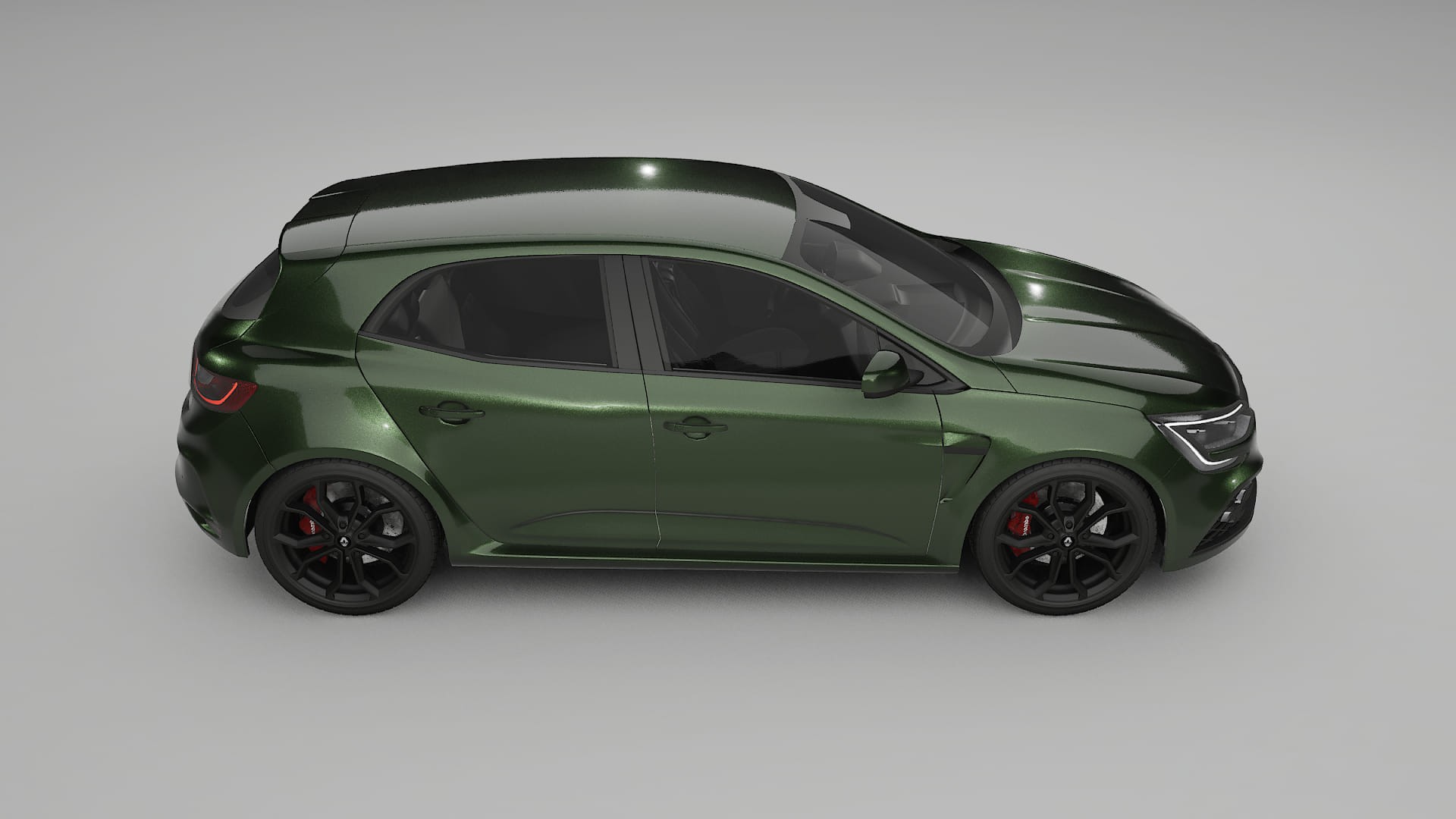 Renault Megane RS IV TPU Paint Protection Film | LAGOON Color Change PPF Full Pre-Cut Kit