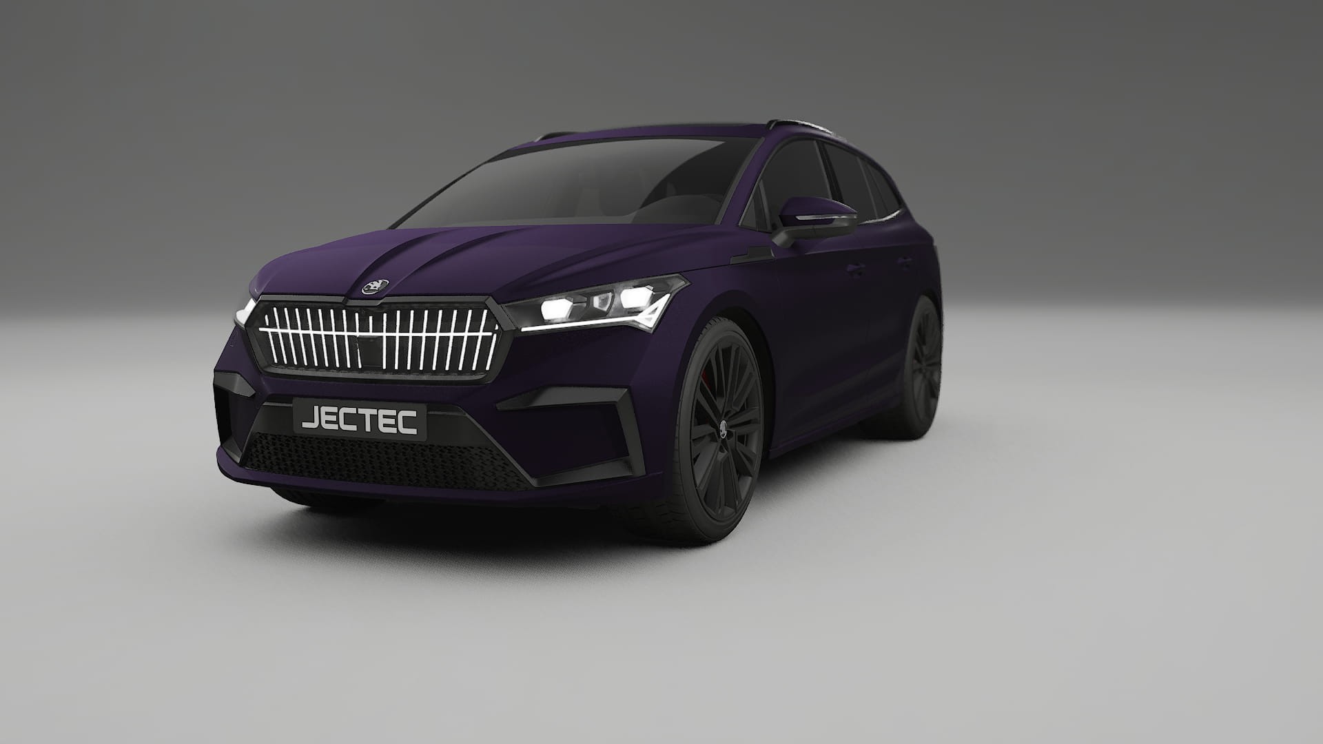 Škoda Enyaq MEB TPU Paint Protection Film | VIOLET Color Change PPF Full Pre-Cut Kit