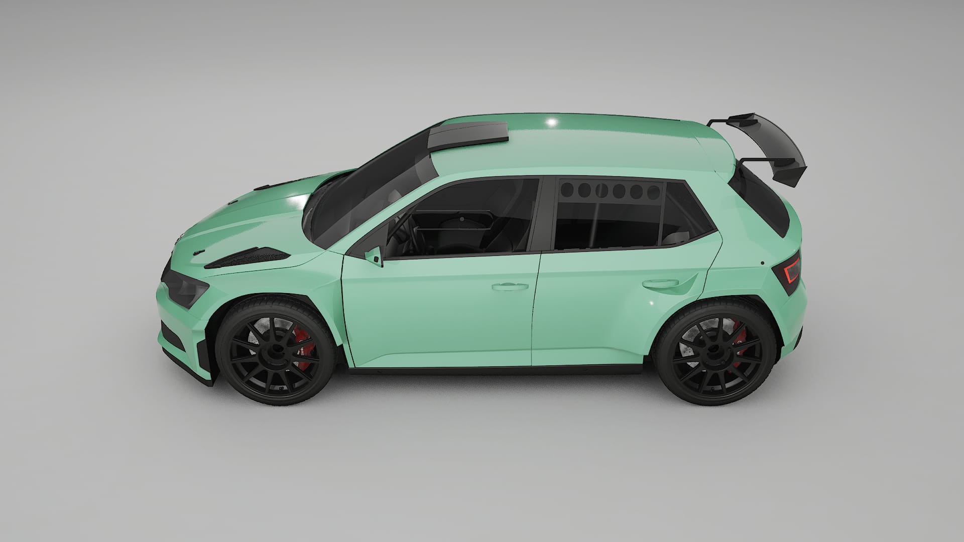 Škoda Fabia R5 6V TPU Paint Protection Film | DUSTY Color Change PPF Full Pre-Cut Kit