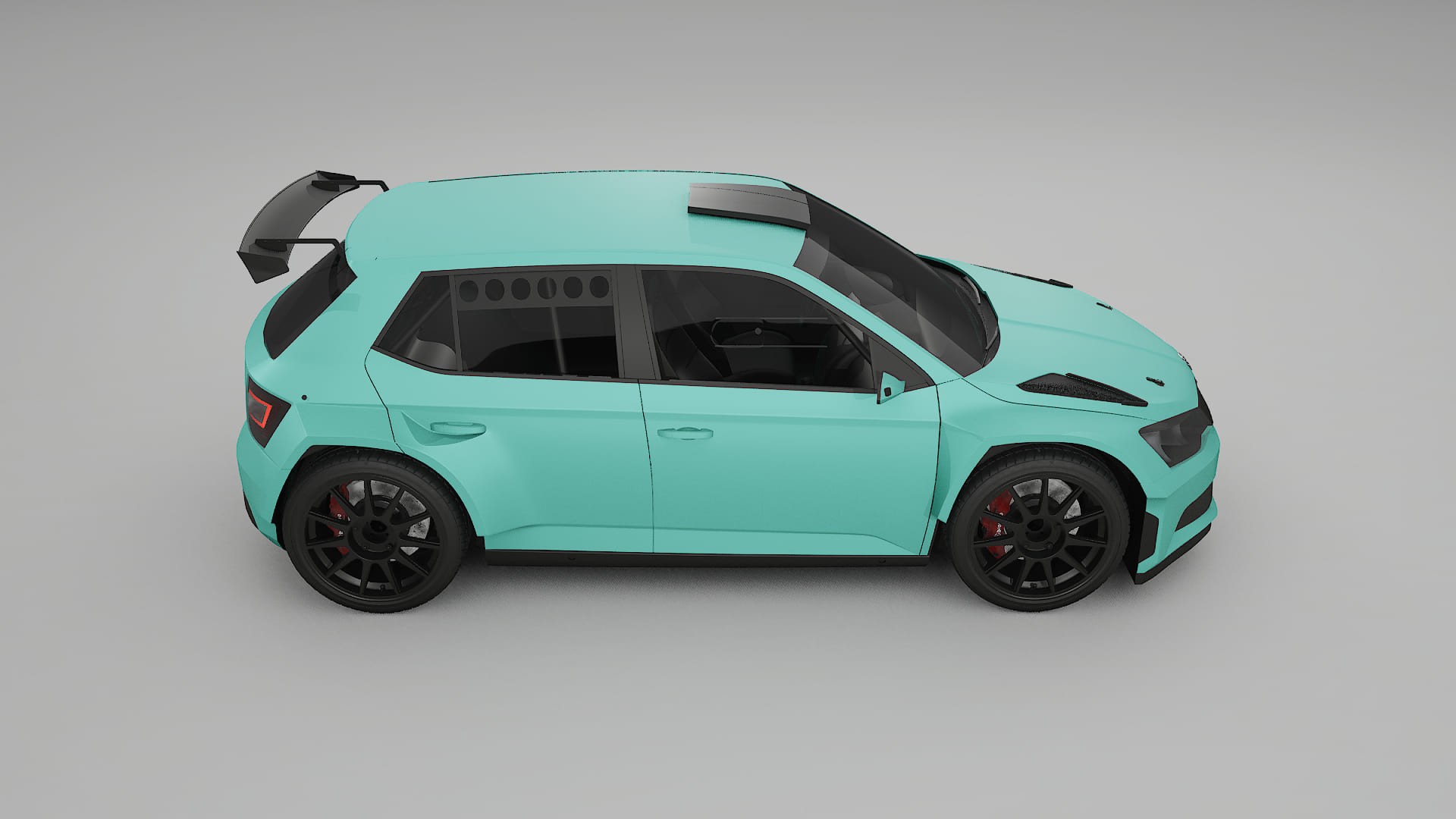 Škoda Fabia R5 6V TPU Paint Protection Film | FROST Color Change PPF Full Pre-Cut Kit