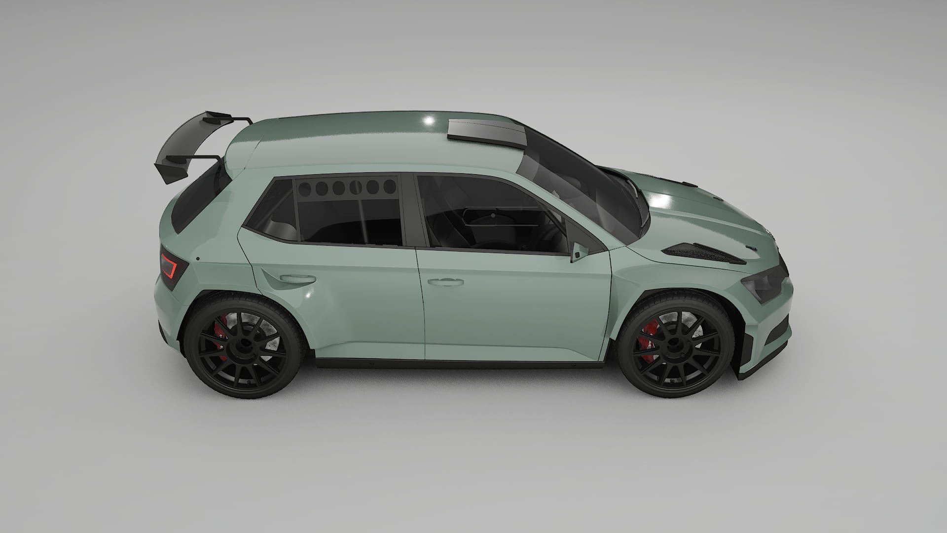 Škoda Fabia R5 6V TPU Paint Protection Film | CINDER Color Change PPF Full Pre-Cut Kit