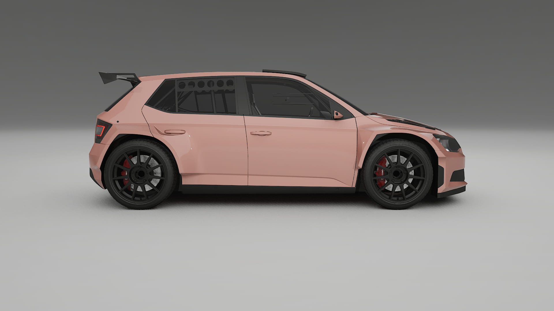 Škoda Fabia R5 6V TPU Paint Protection Film | BLUSH Color Change PPF Full Pre-Cut Kit