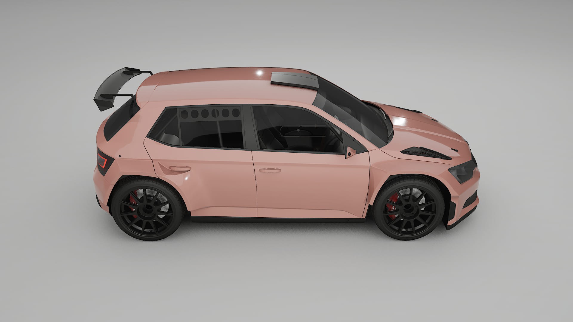 Škoda Fabia R5 6V TPU Paint Protection Film | BLUSH Color Change PPF Full Pre-Cut Kit