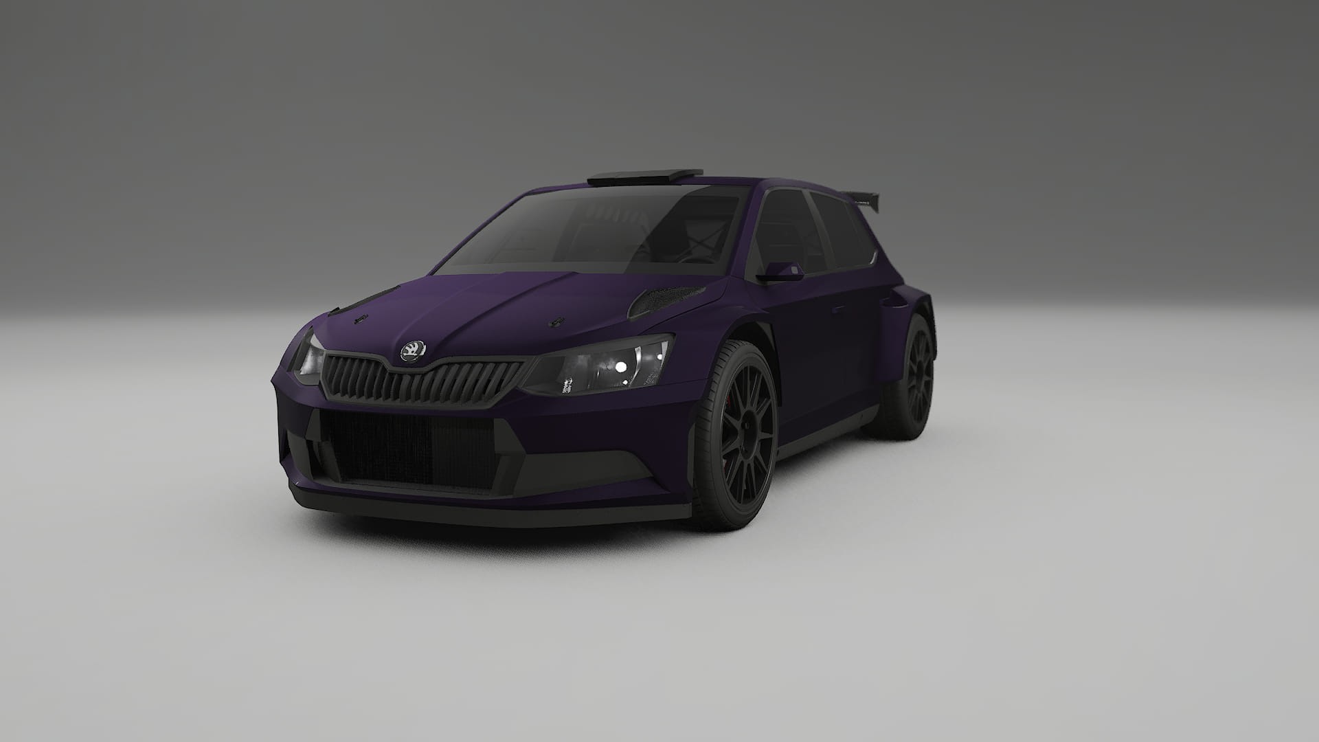 Škoda Fabia R5 6V TPU Paint Protection Film | VIOLET Color Change PPF Full Pre-Cut Kit