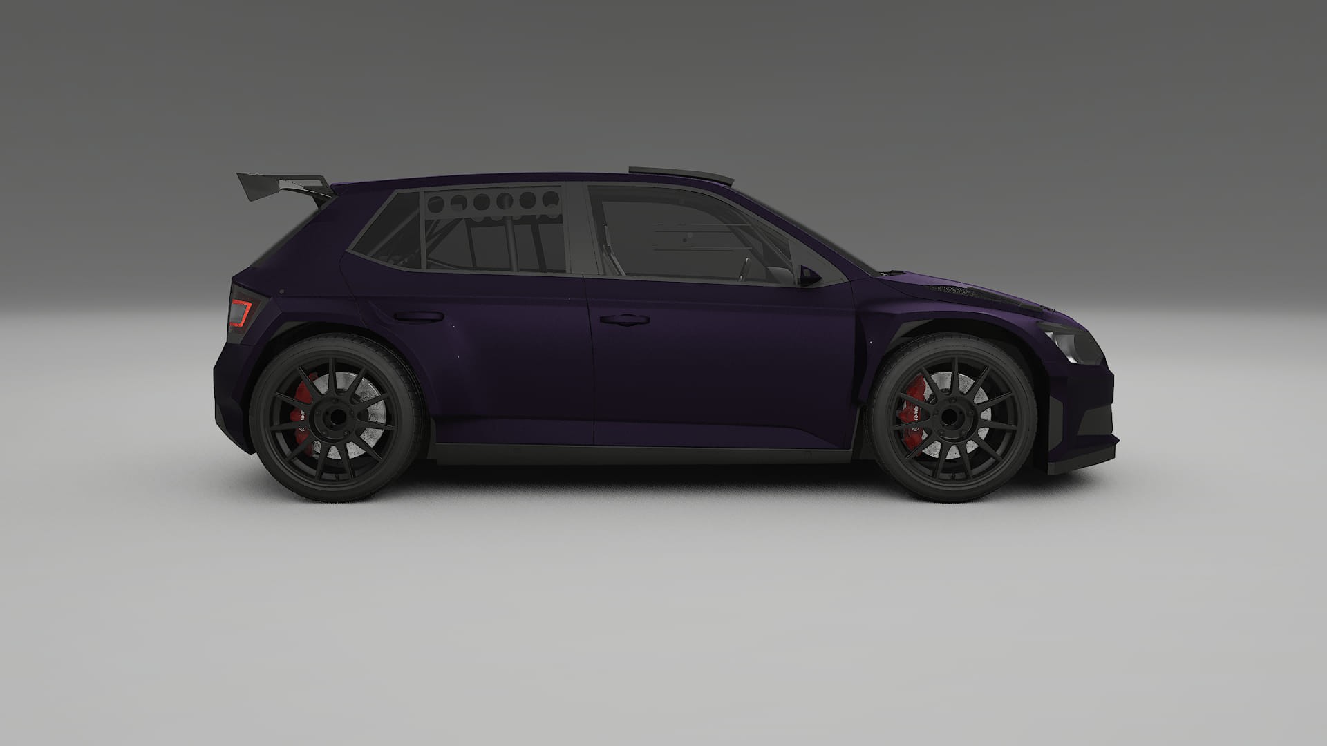 Škoda Fabia R5 6V TPU Paint Protection Film | VIOLET Color Change PPF Full Pre-Cut Kit