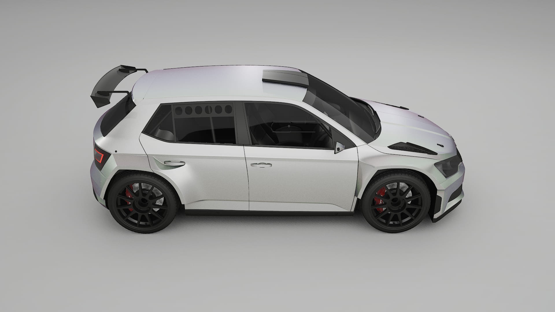 Škoda Fabia R5 6V TPU Paint Protection Film | NEBULA Color Change PPF Full Pre-Cut Kit