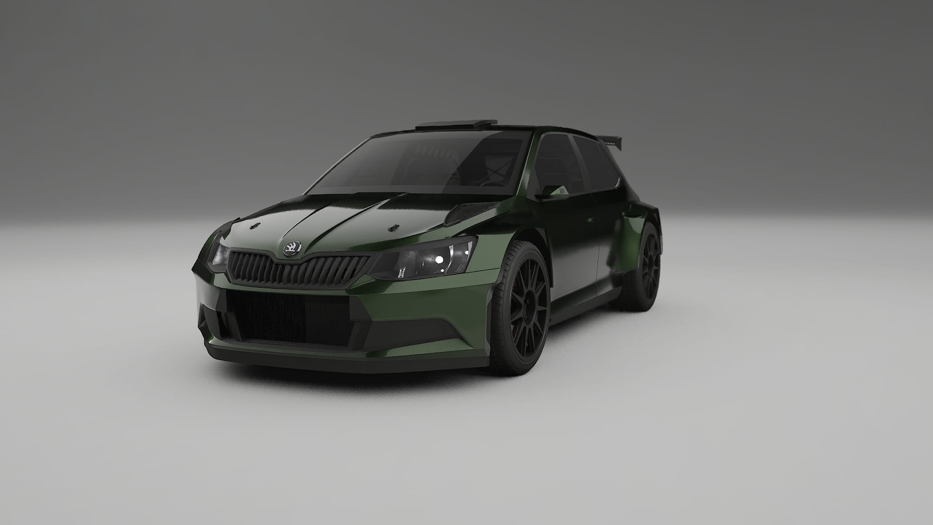 Škoda Fabia R5 6V TPU Paint Protection Film | LAGOON Color Change PPF Full Pre-Cut Kit
