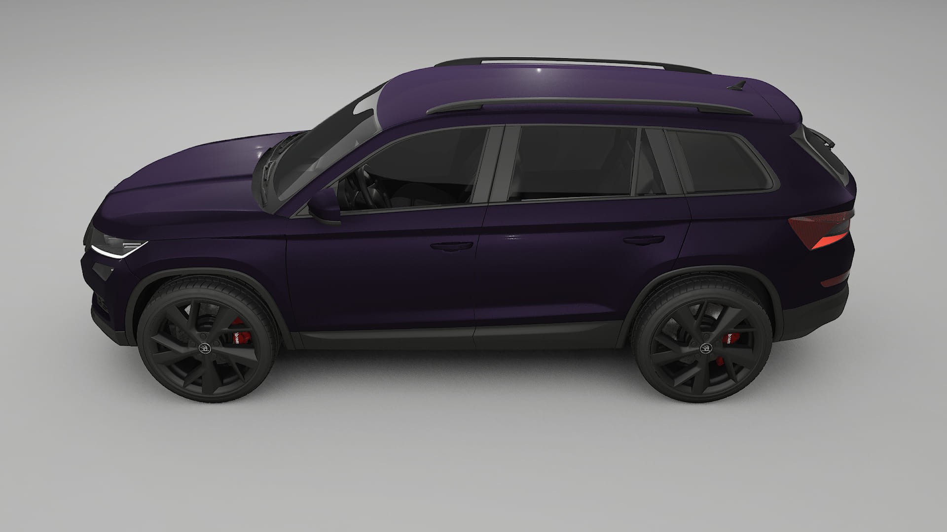 Škoda Kodiaq NS7 TPU Paint Protection Film | VIOLET Color Change PPF Full Pre-Cut Kit