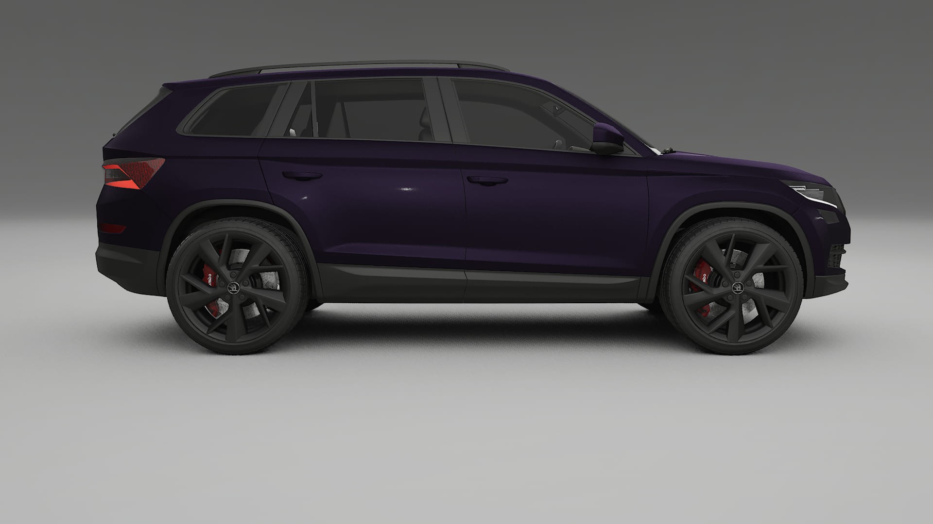Škoda Kodiaq NS7 TPU Paint Protection Film | VIOLET Color Change PPF Full Pre-Cut Kit