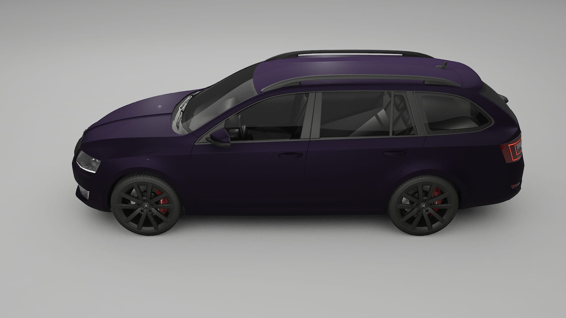 Škoda Octavia combi 5E TPU Paint Protection Film | VIOLET Color Change PPF Full Pre-Cut Kit