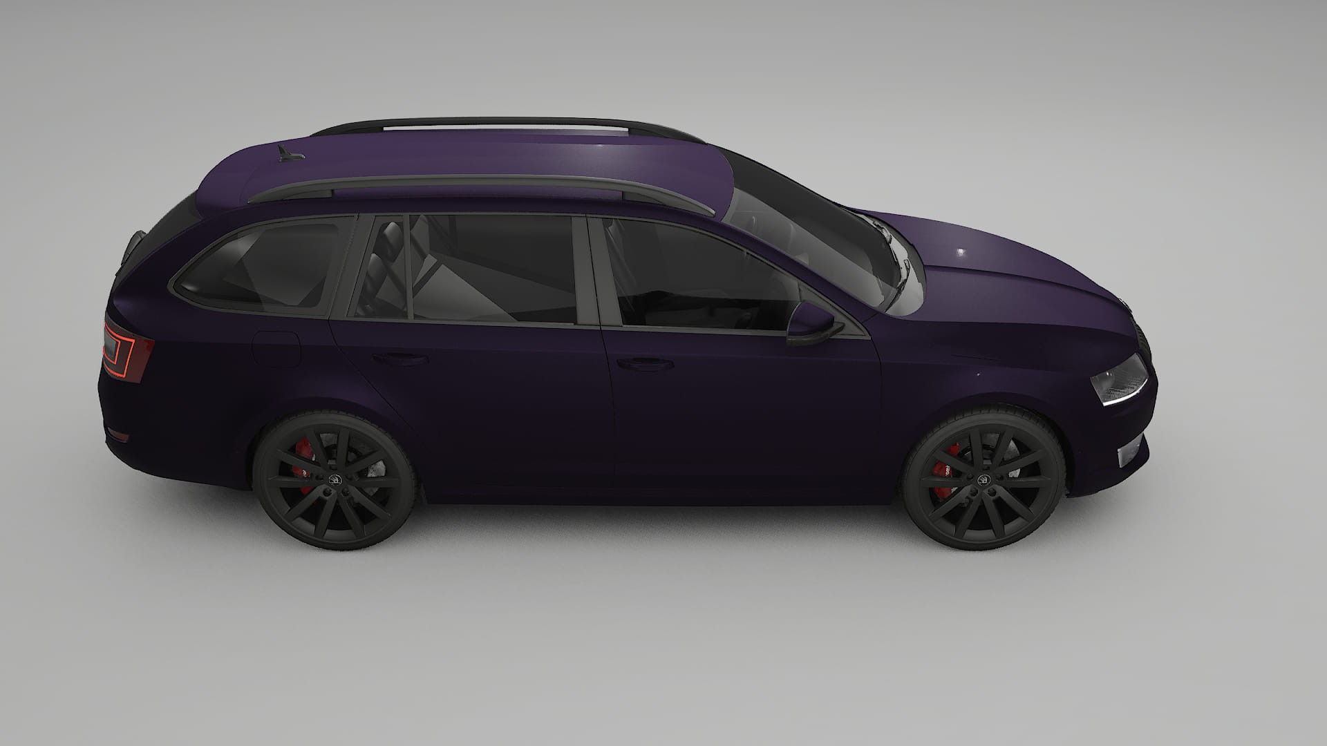 Škoda Octavia combi 5E TPU Paint Protection Film | VIOLET Color Change PPF Full Pre-Cut Kit