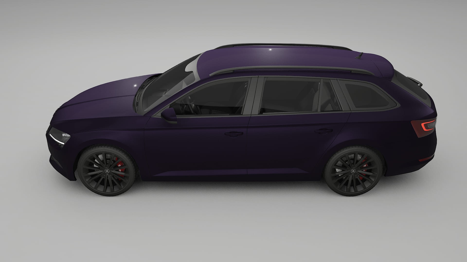 Škoda Superb B8 TPU Paint Protection Film | VIOLET Color Change PPF Full Pre-Cut Kit