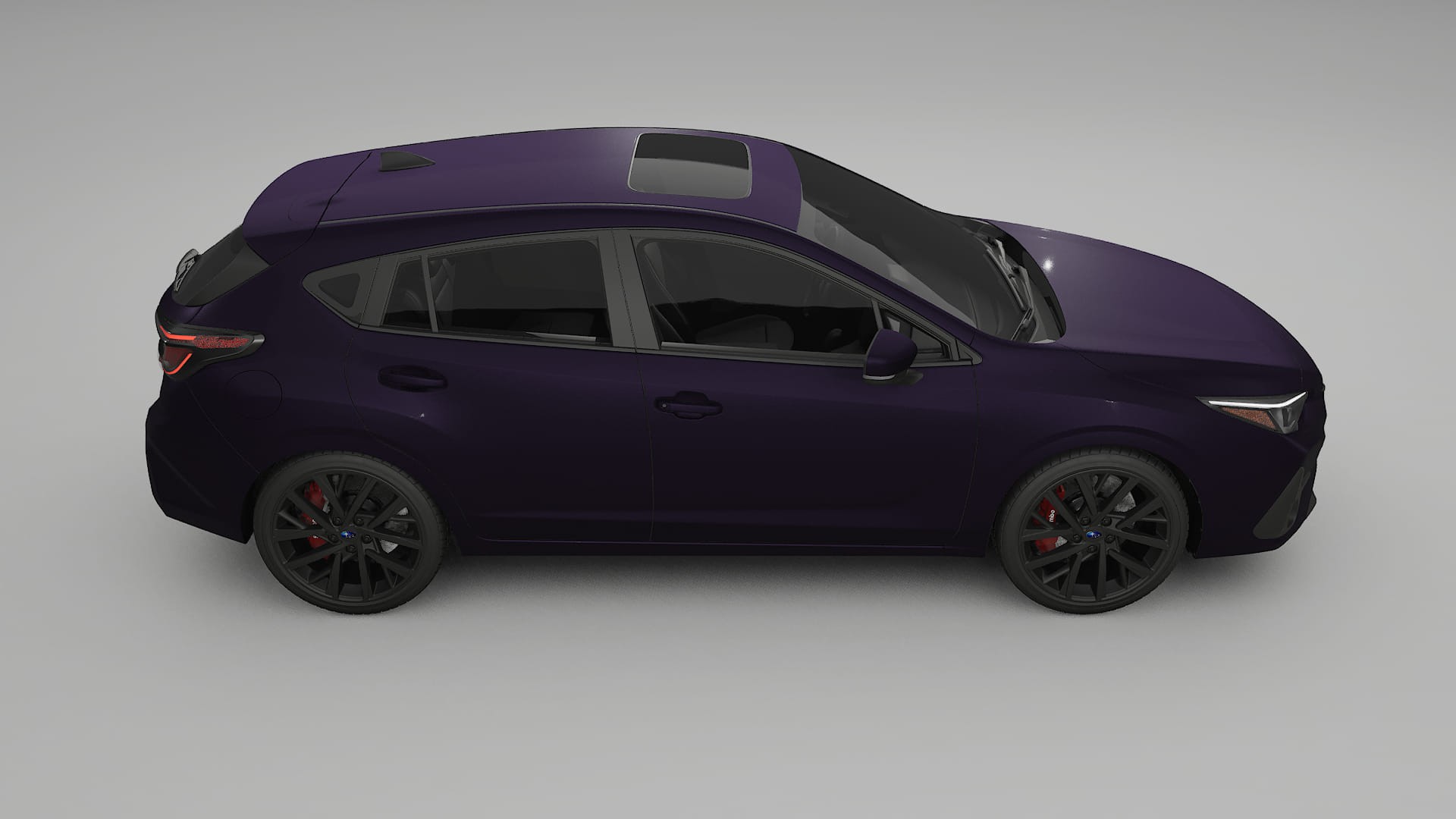 Subaru Impreza GU TPU Paint Protection Film | VIOLET Color Change PPF Full Pre-Cut Kit