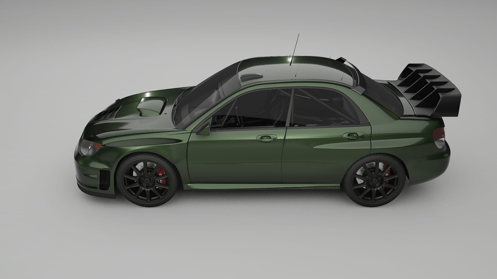 Subaru Impreza WRC GD TPU Paint Protection Film | LAGOON Color Change PPF Full Pre-Cut Kit