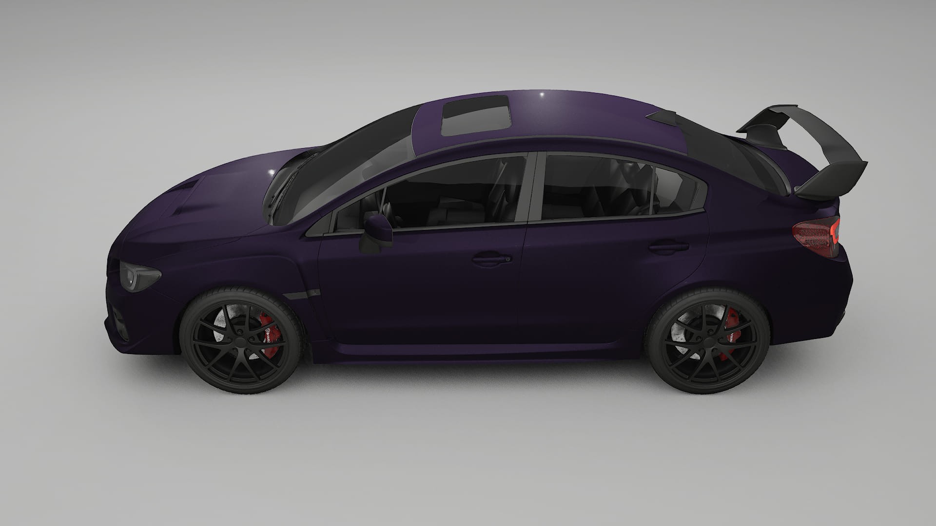 Subaru Impreza WRX Sti VA prefacelift pre-LCI TPU Paint Protection Film | VIOLET Color Change PPF Full Pre-Cut Kit