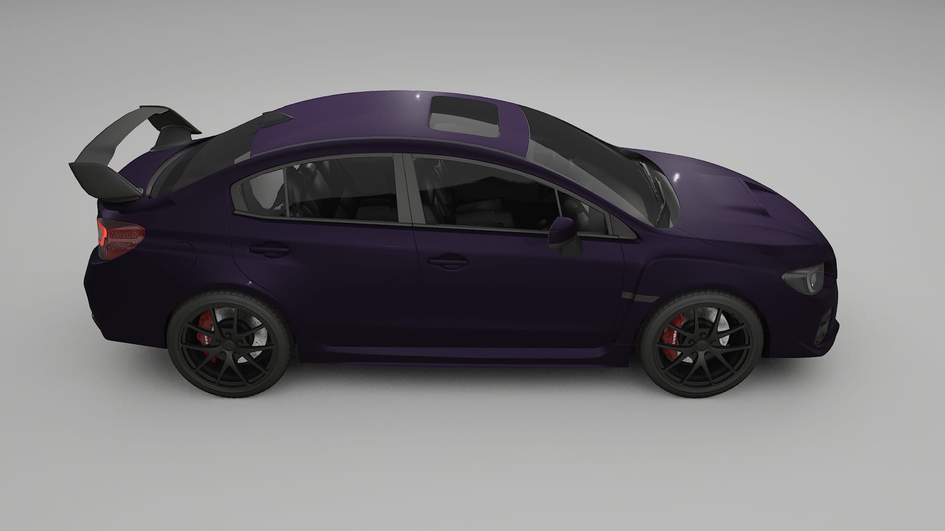 Subaru Impreza WRX Sti VA prefacelift pre-LCI TPU Paint Protection Film | VIOLET Color Change PPF Full Pre-Cut Kit