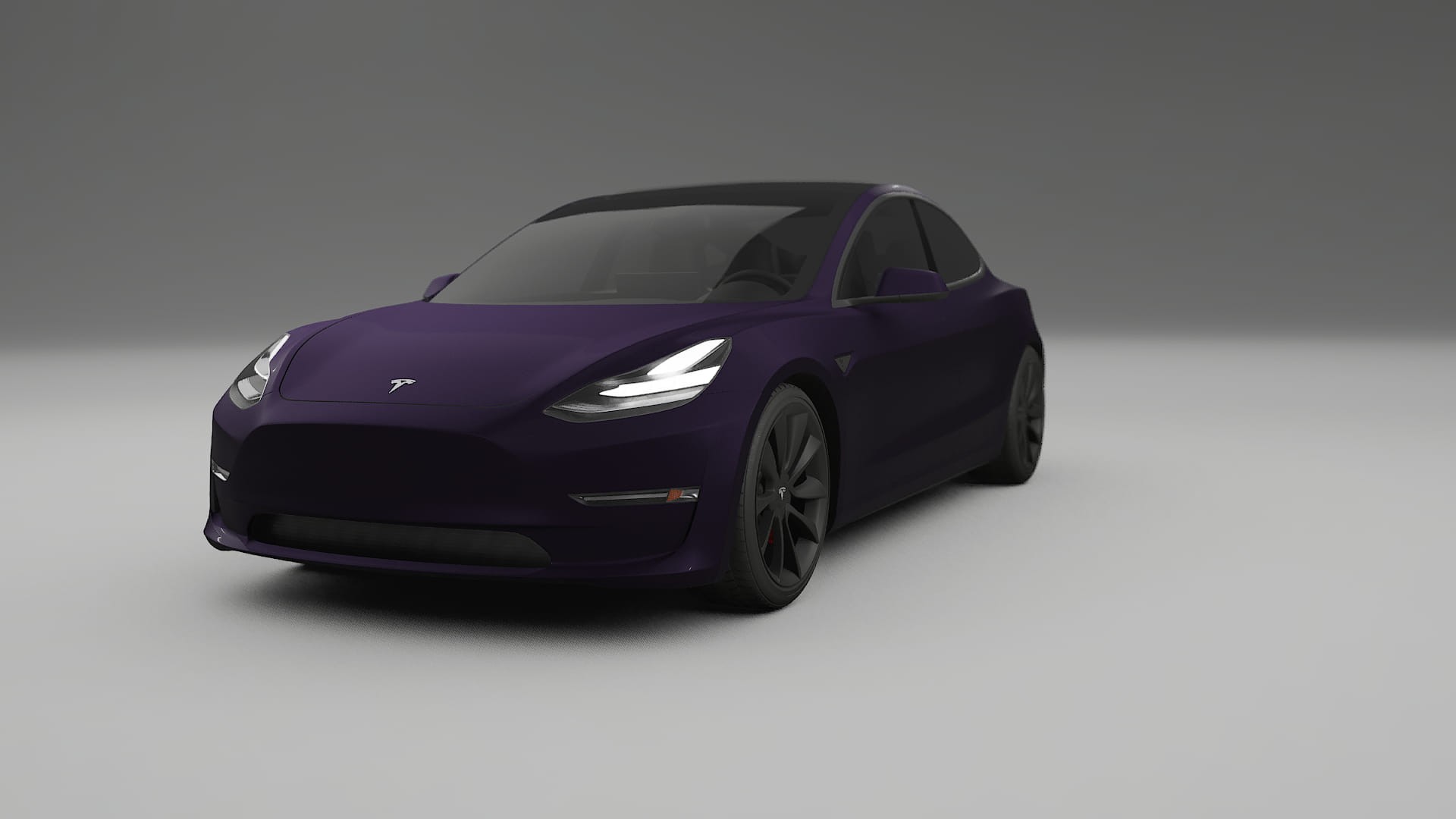 Tesla Model3 TPU Paint Protection Film | VIOLET Color Change PPF Full Pre-Cut Kit