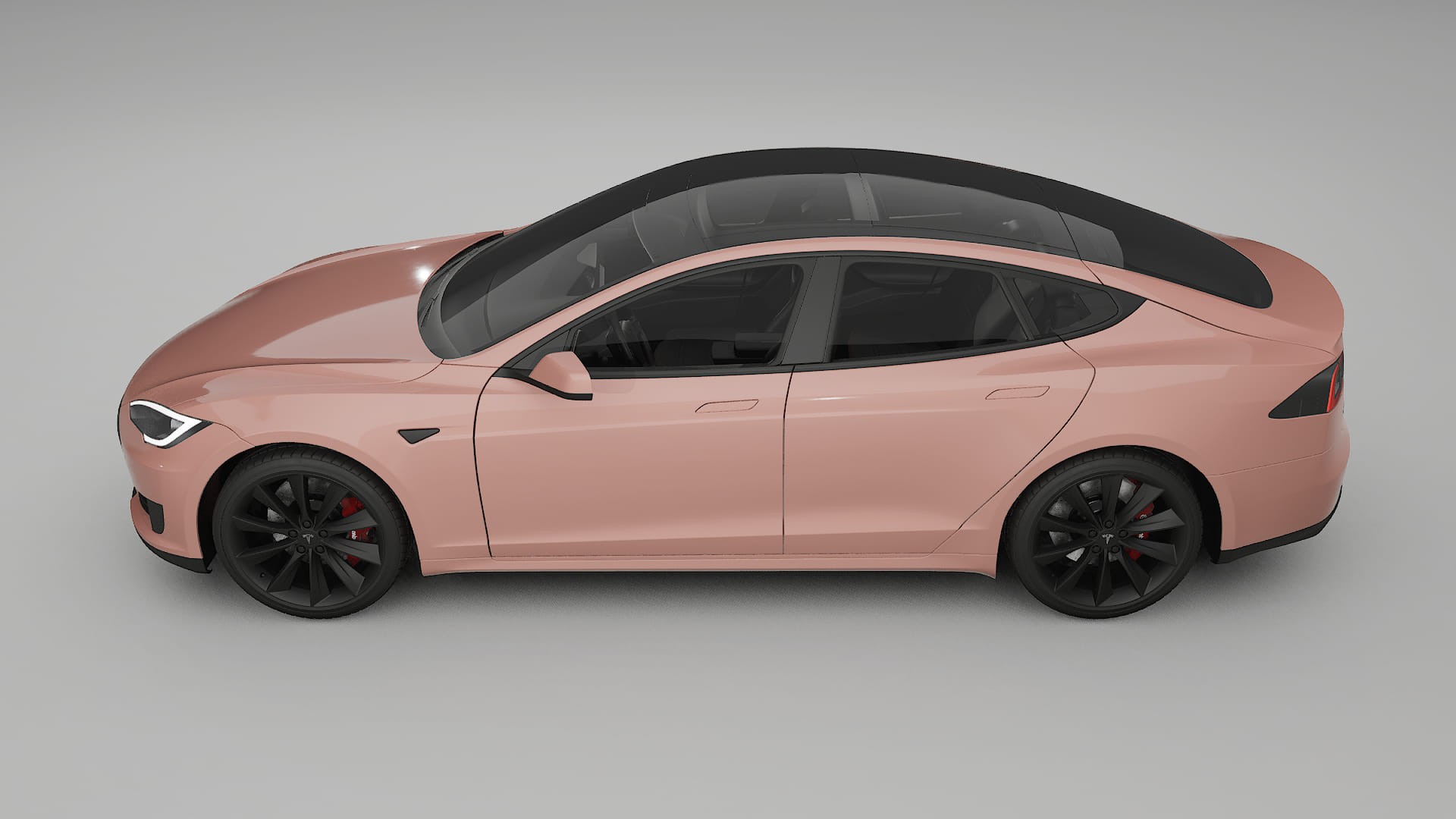 Tesla Model-S TPU Paint Protection Film | BLUSH Color Change PPF Full Pre-Cut Kit