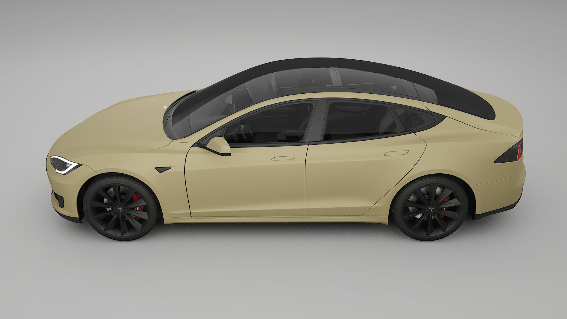 Tesla Model-S TPU Paint Protection Film | SAND Color Change PPF Full Pre-Cut Kit