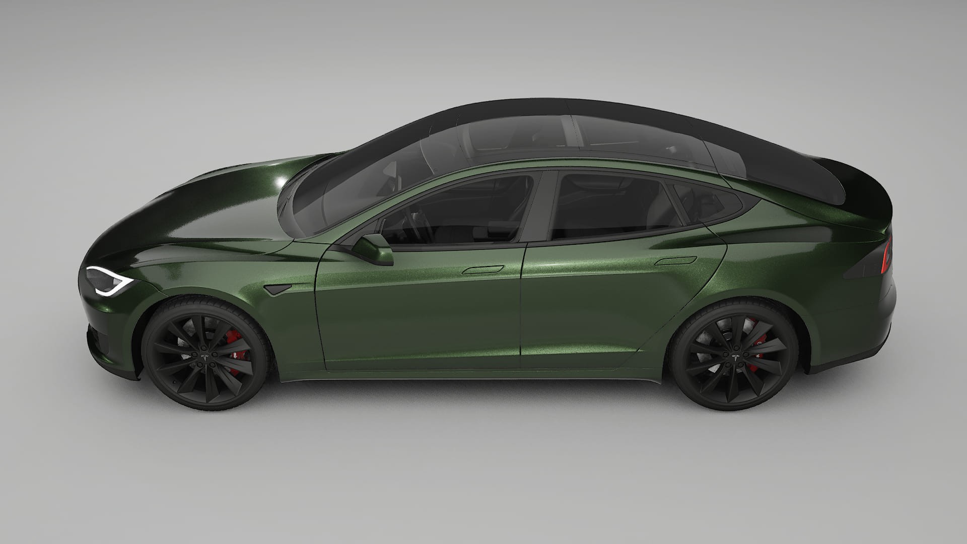 Tesla Model-S TPU Paint Protection Film | LAGOON Color Change PPF Full Pre-Cut Kit