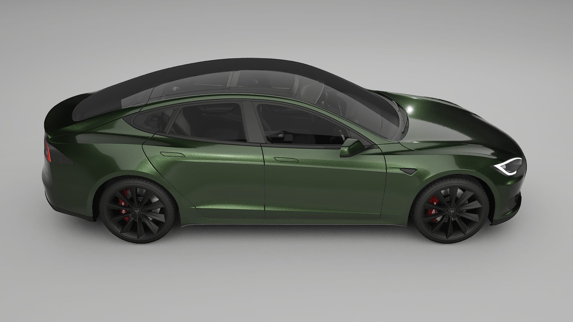 Tesla Model-S TPU Paint Protection Film | LAGOON Color Change PPF Full Pre-Cut Kit