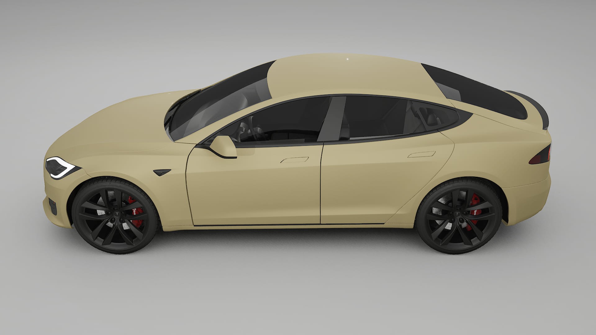 Tesla Model-S Refresh TPU Paint Protection Film | SAND Color Change PPF Full Pre-Cut Kit