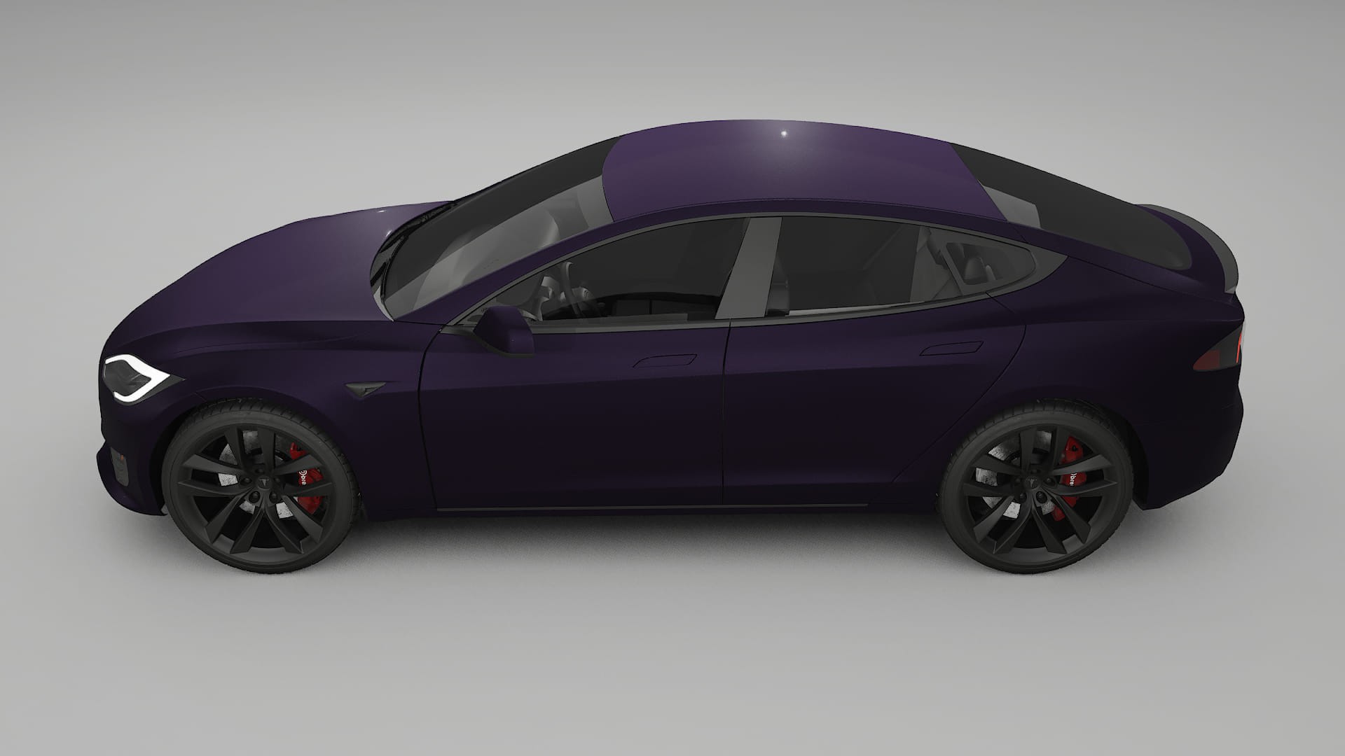 Tesla Model-S Refresh TPU Paint Protection Film | VIOLET Color Change PPF Full Pre-Cut Kit