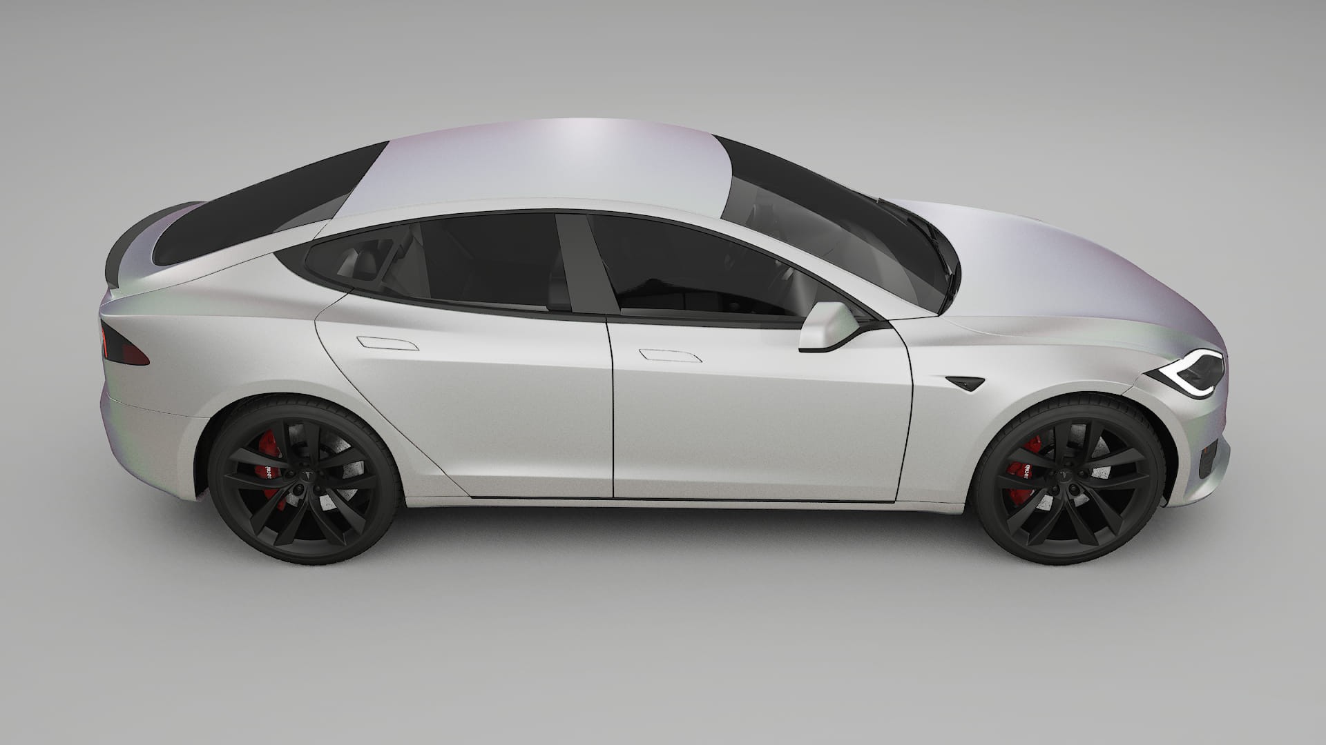 Tesla Model-S Refresh TPU Paint Protection Film | NEBULA Color Change PPF Full Pre-Cut Kit