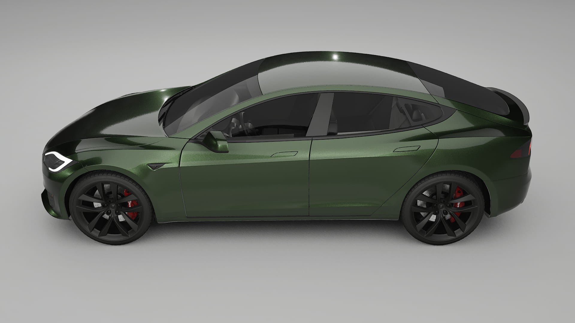 Tesla Model-S Refresh TPU Paint Protection Film | LAGOON Color Change PPF Full Pre-Cut Kit