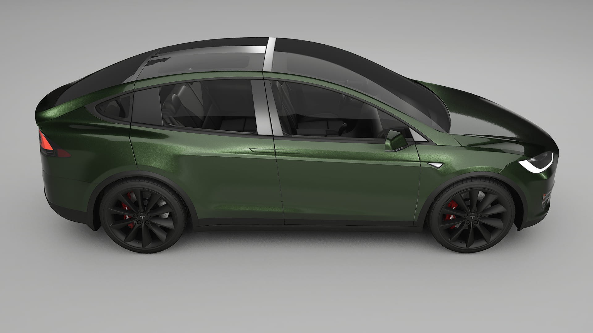 Tesla Model-X TPU Paint Protection Film | LAGOON Color Change PPF Full Pre-Cut Kit