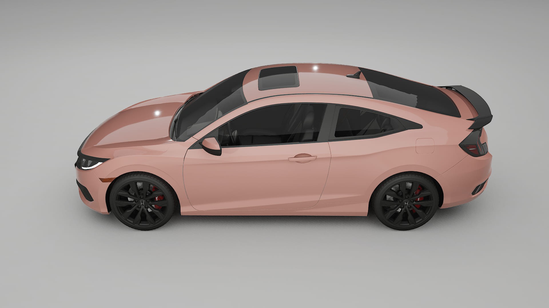 Honda Civic coupe prefacelift pre-LCI TPU Paint Protection Film | BLUSH Color Change PPF Full Pre-Cut Kit